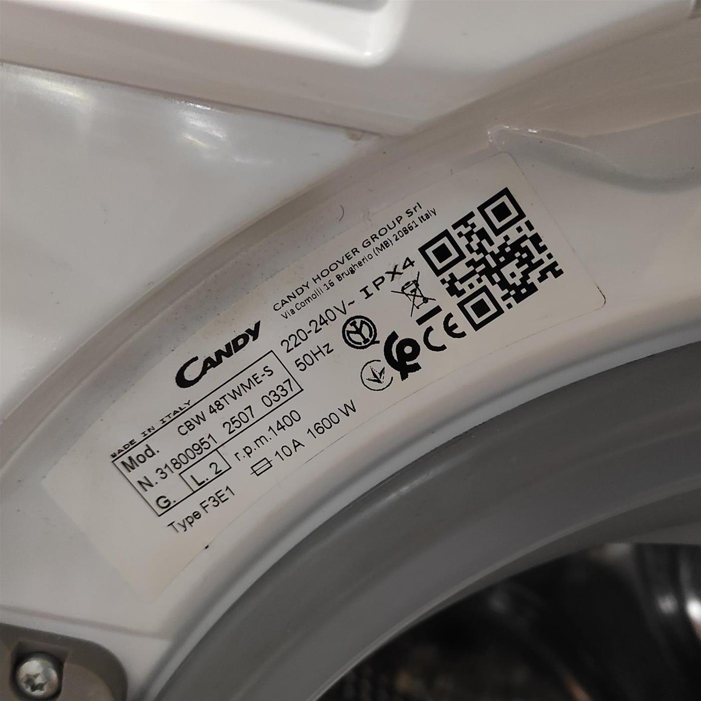 Lavatrice Candy Smart Inverter CBW 48TWME-S 8 Kg