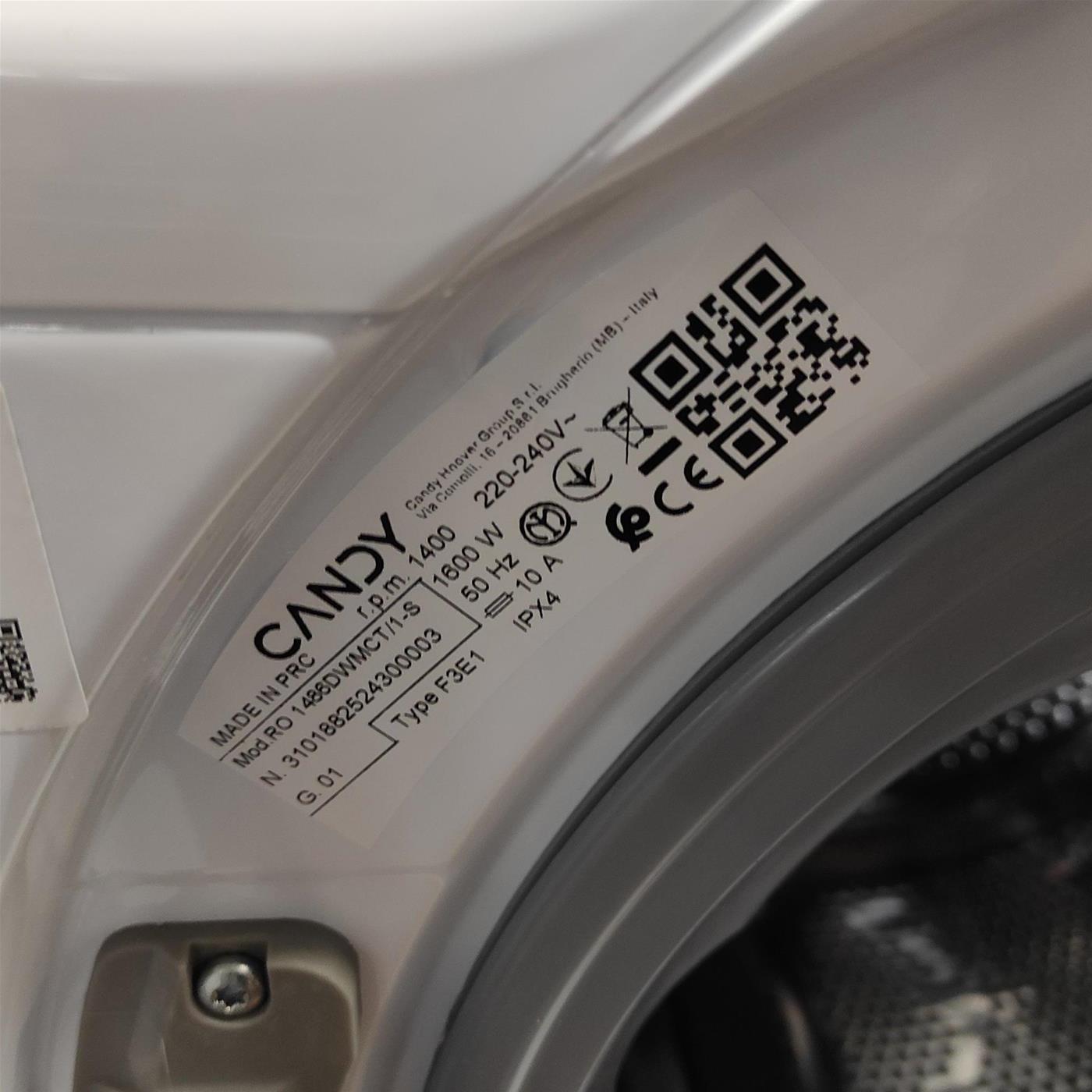 Lavatrice Candy RapidÓ RO 1486DWMCT/1-S 8 Kg