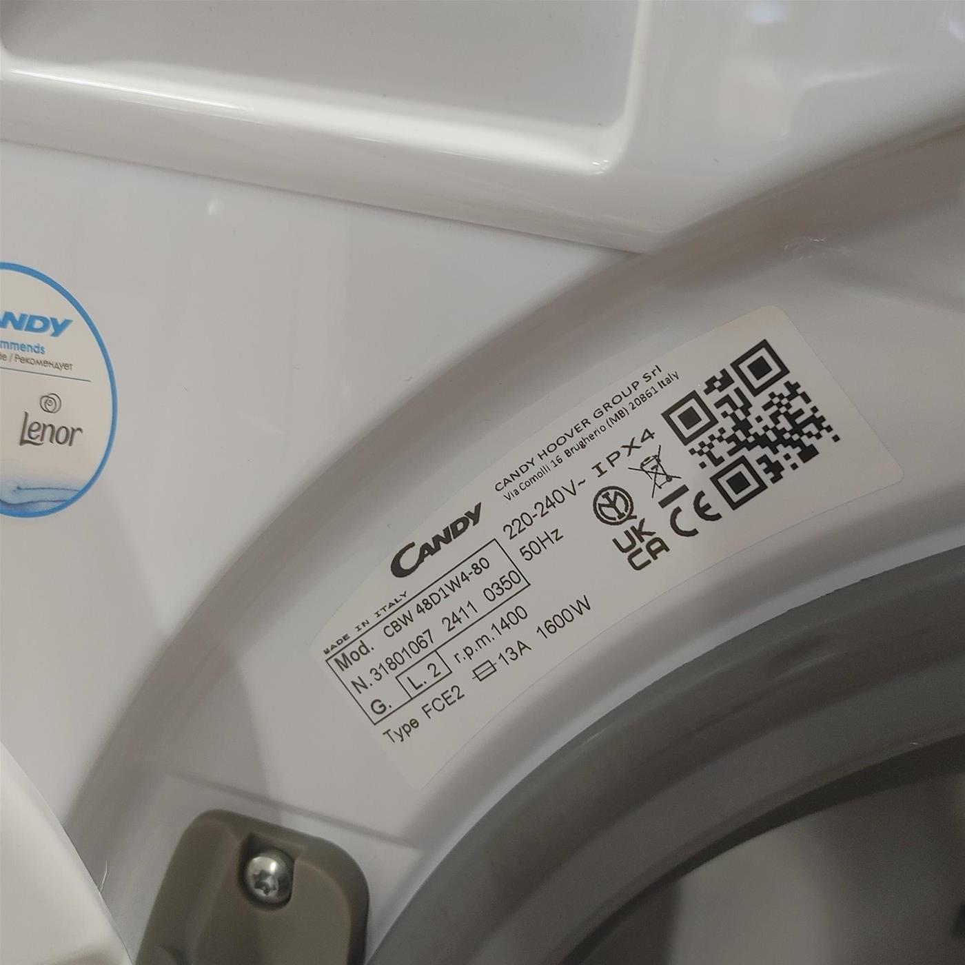 Lavatrice Candy Smart CBW 48D1W4-80 8 Kg