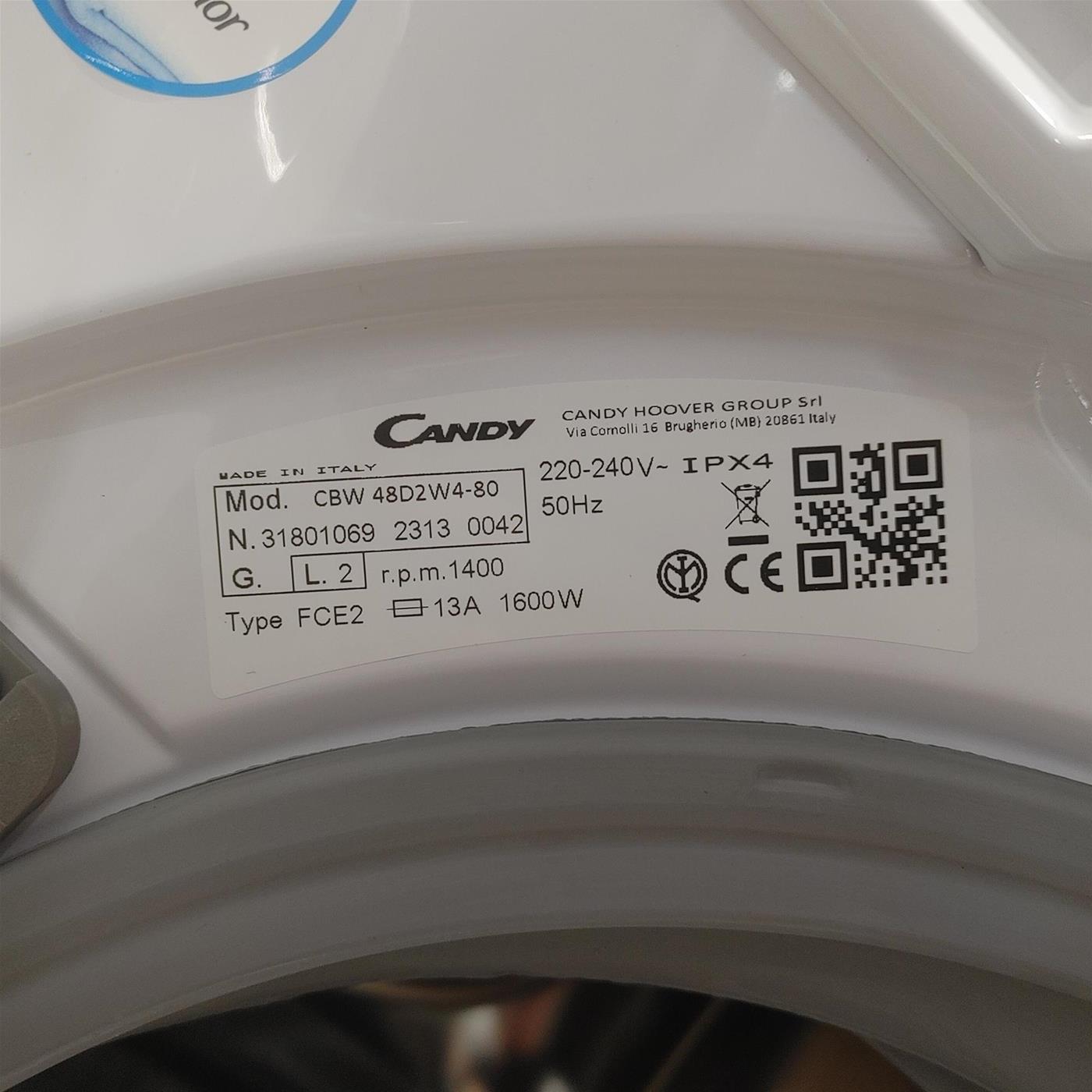 Lavatrice Candy Smart CBW 48D2W4-80 8 Kg