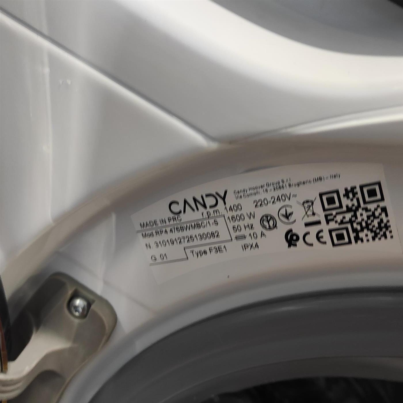 Lavatrice Candy RapidÓ PRO RP4 476BWMBC/1-S 7 Kg