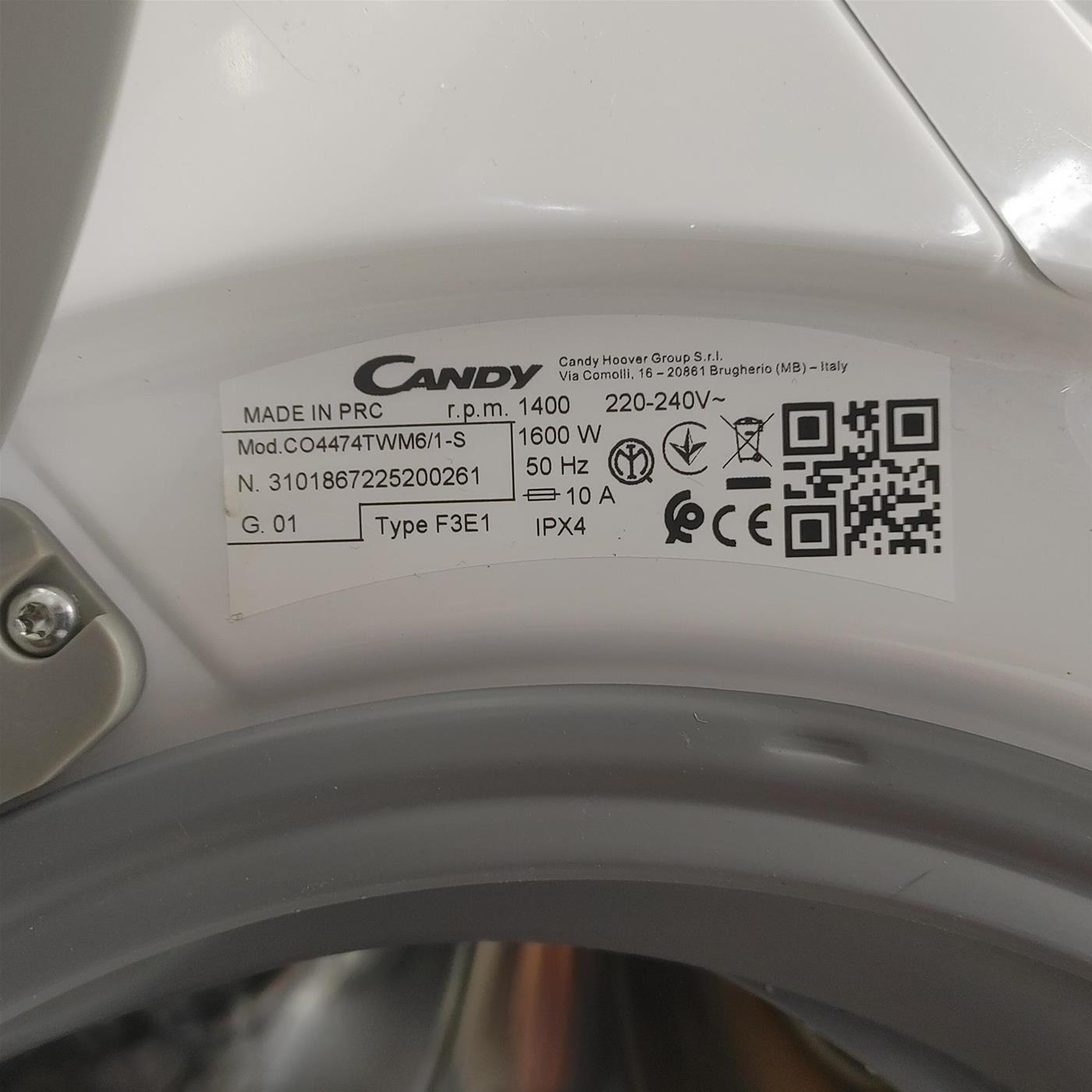 Lavatrice Slim Candy Smart Pro Inverter CO4474TWM6/1-S Classe A Wi-Fi 7 Kg