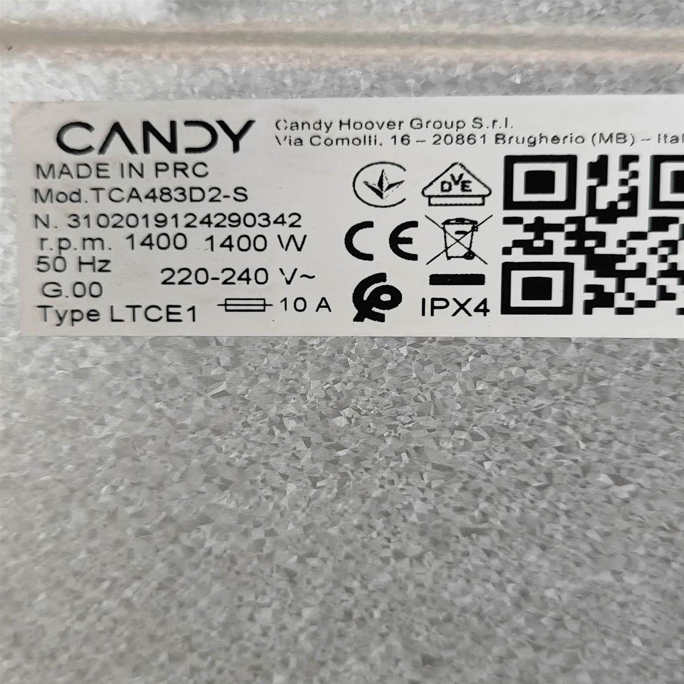 Lavatrice Candy ProWash 300 TCA483D2-S Wi-Fi 8 Kg