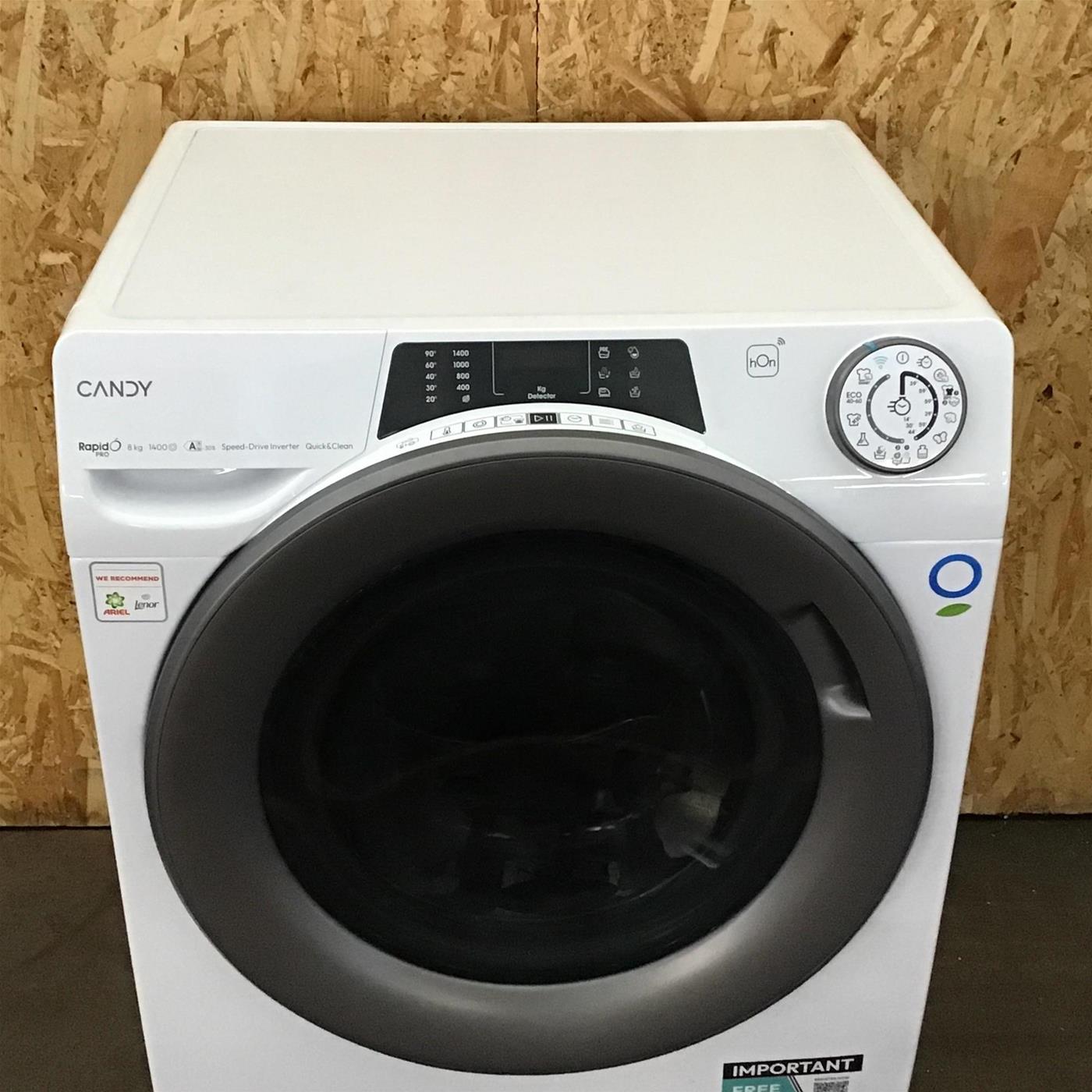 Lavatrice Candy RapidÓ PRO RP 486BWMR9/1-S Classe A, Inverter, Wi-Fi 8 Kg