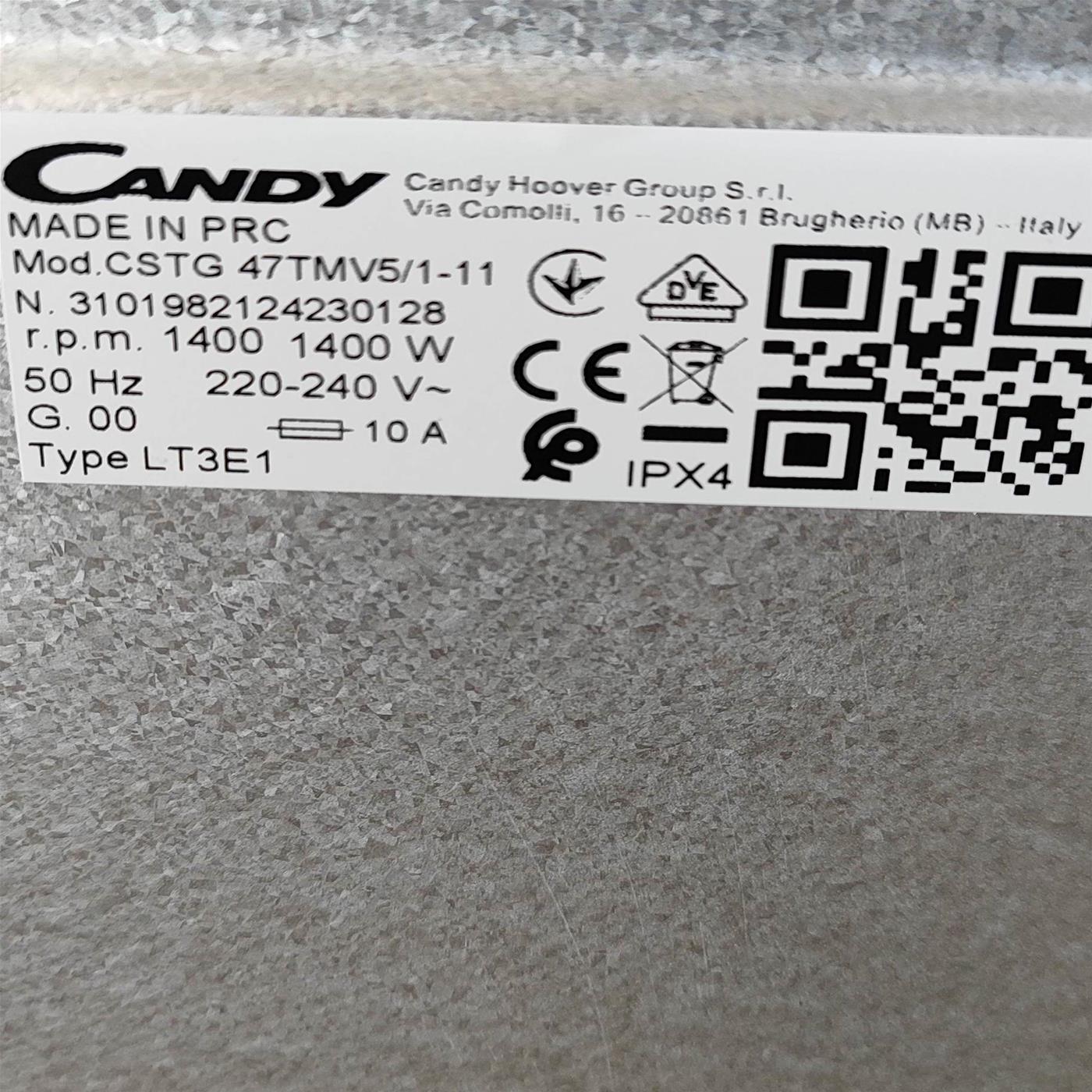 Lavatrice Candy Smart Inverter CSTG 47TMV5/1-11 Classe A 7 Kg