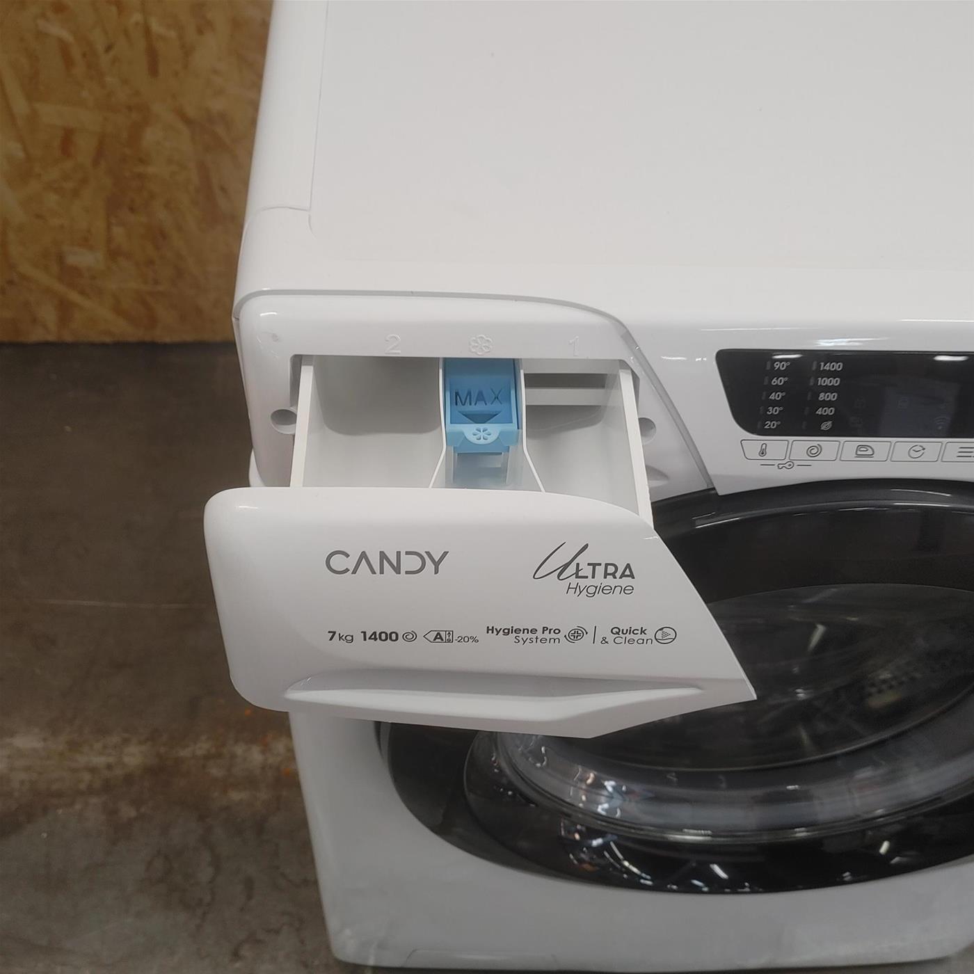 Lavatrice Slim Candy Ultra HES4 474TWMB8-S Inverter Wi-Fi Classe A 7 Kg