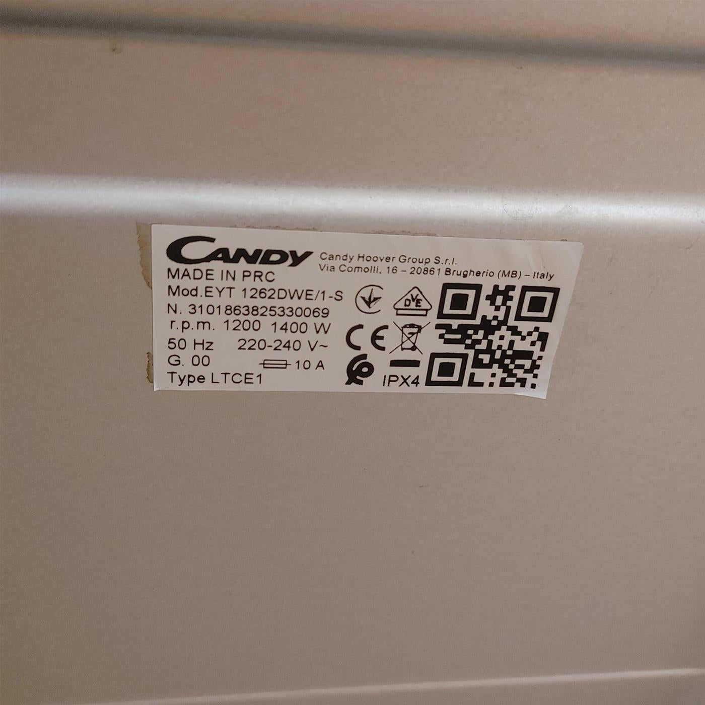 Lavatrice Candy Easy EYT 1262DWE/1-S Wi-Fi 6 Kg