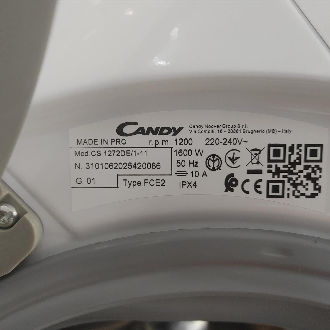 Lavatrice Candy Smart CS 1272DE/1-11 Wi-Fi 7 Kg
