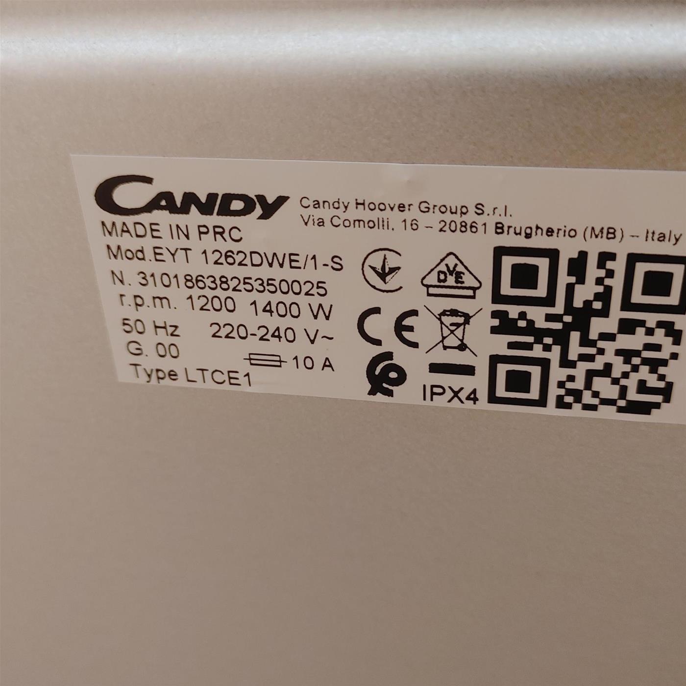 Lavatrice Candy Easy EYT 1262DWE/1-S Wi-Fi 6 Kg