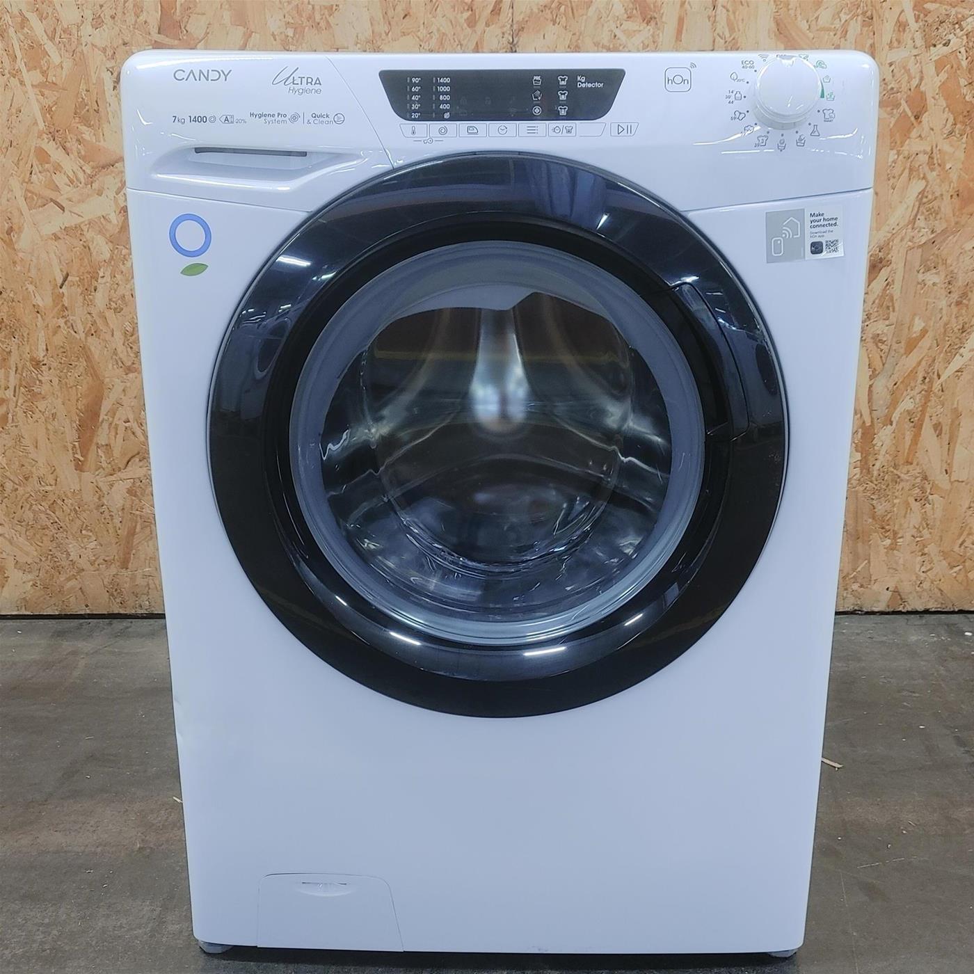 Lavatrice Slim Candy Ultra HES4 474TWMB8-S Inverter Wi-Fi Classe A 7 Kg