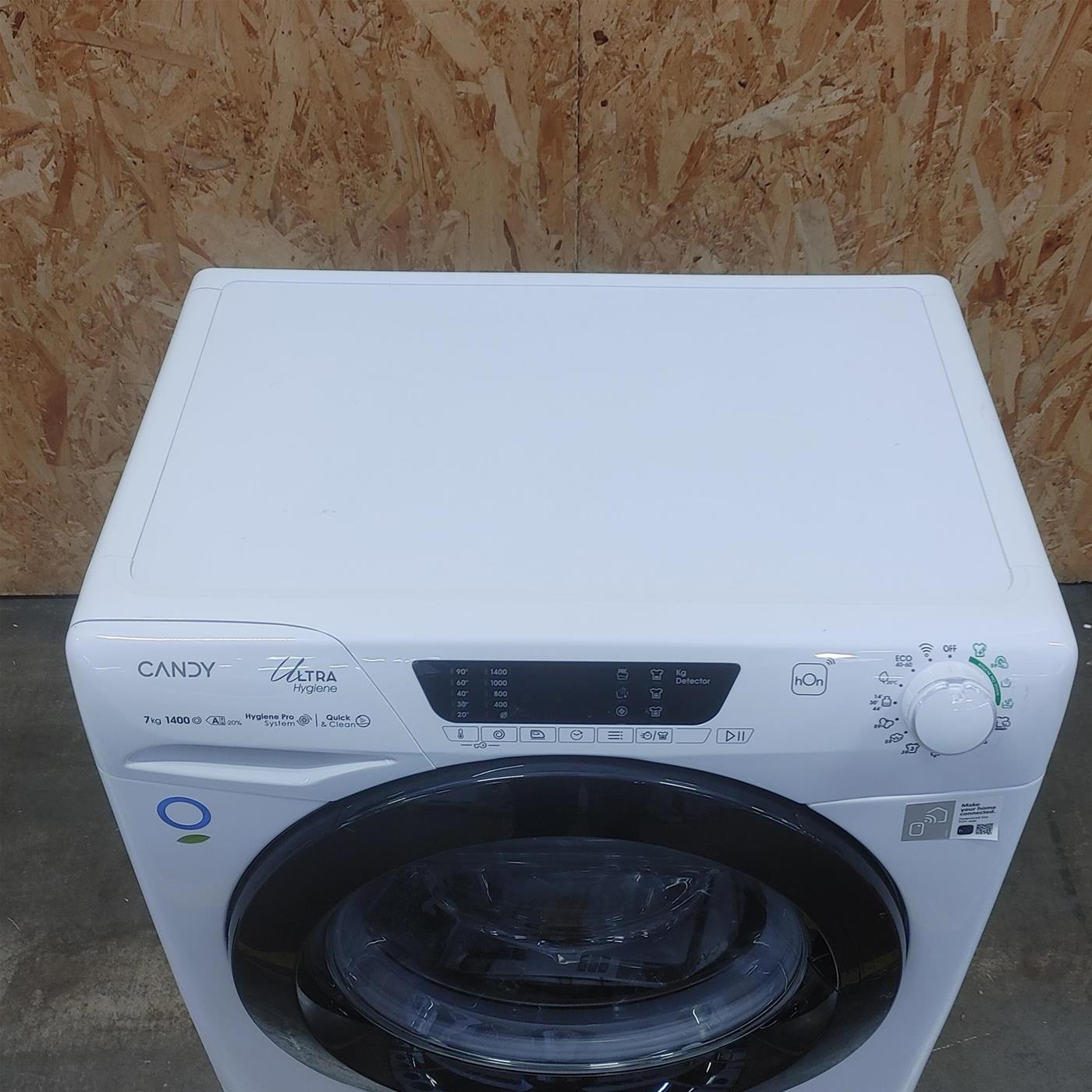Lavatrice Slim Candy Ultra HES4 474TWMB8-S Inverter Wi-Fi Classe A 7 Kg