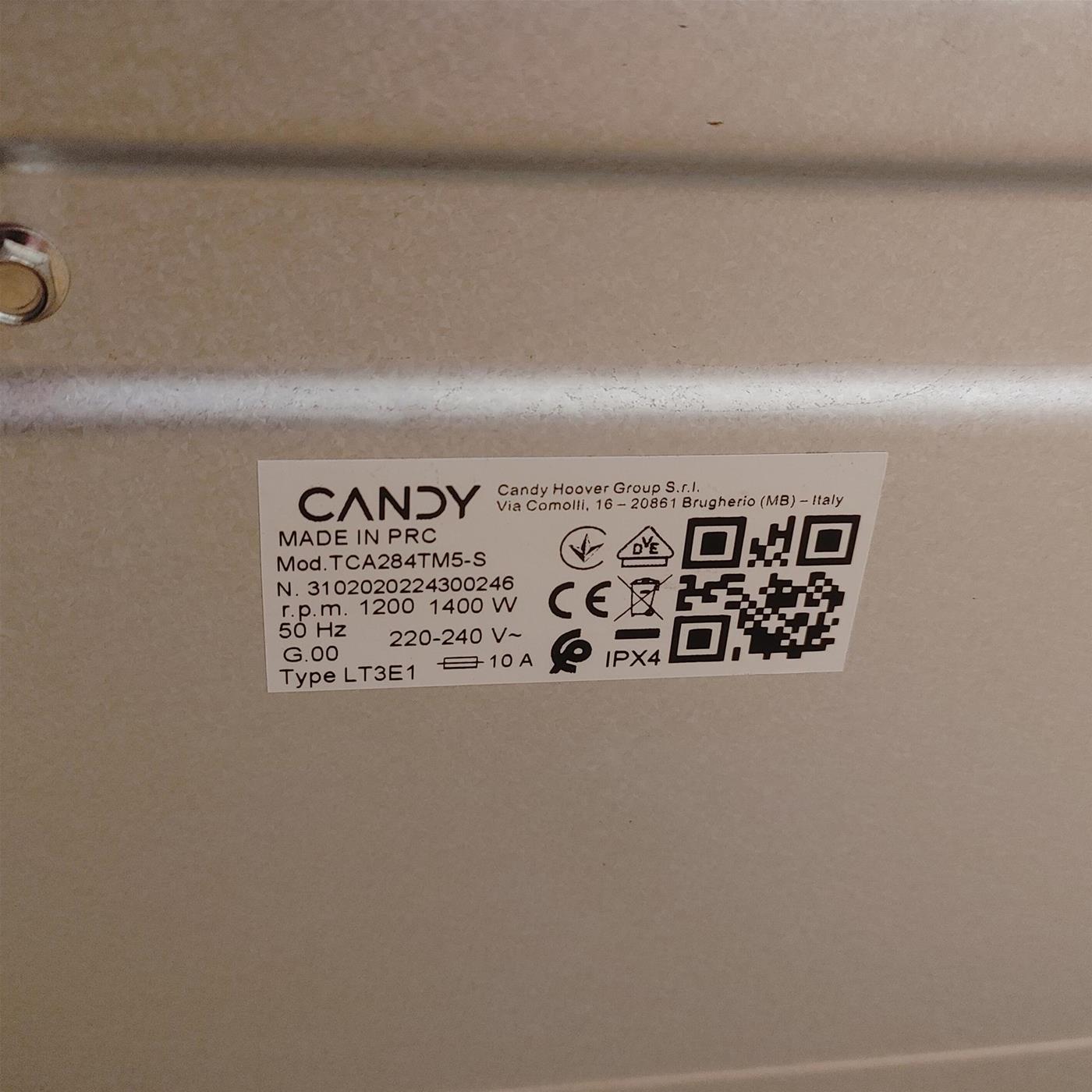 Lavatrice Candy ProWash 500 Wi-Fi Smart Wash TCA284TM5-S Classe A 8 Kg