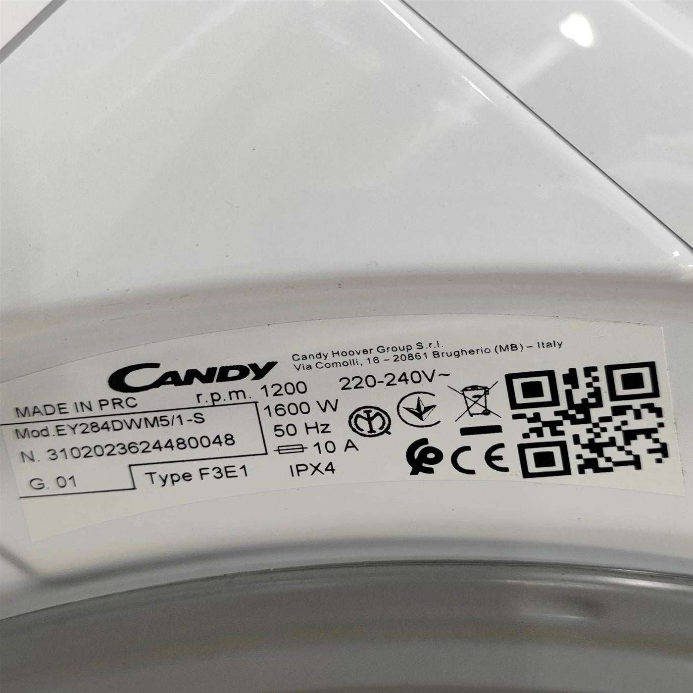 Lavatrice Candy Easy EY284DWM5/1-S Inverter Classe A 8 Kg
