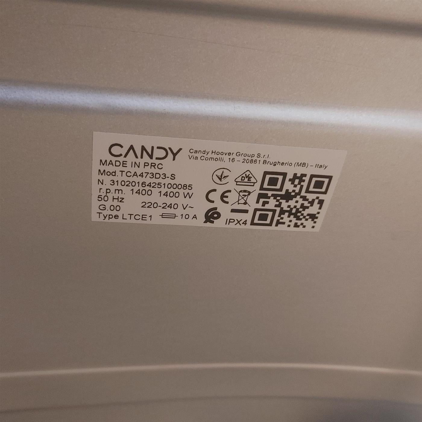 Lavatrice Candy ProWash 300 TCA473D3-S Wi-Fi 7 Kg