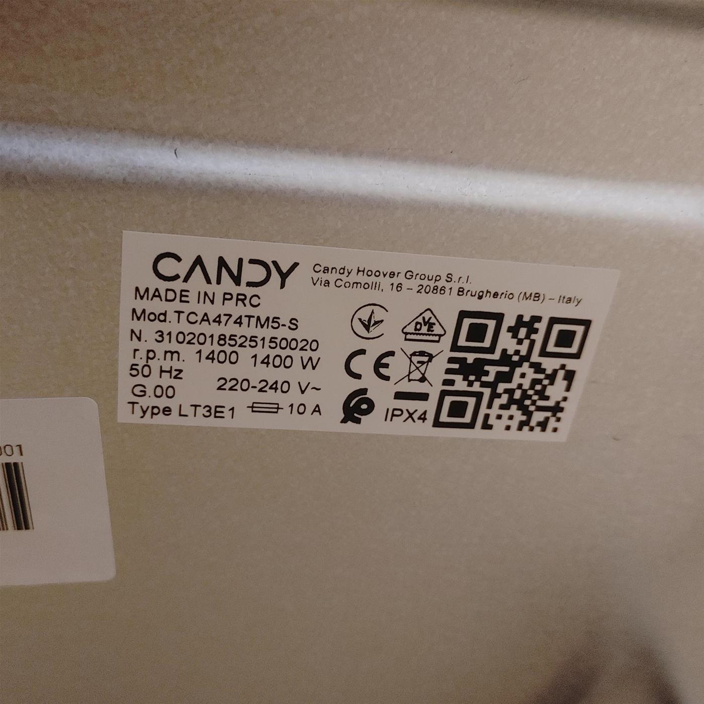 Lavatrice Candy TCA474TM5-S Classe A 7 Kg