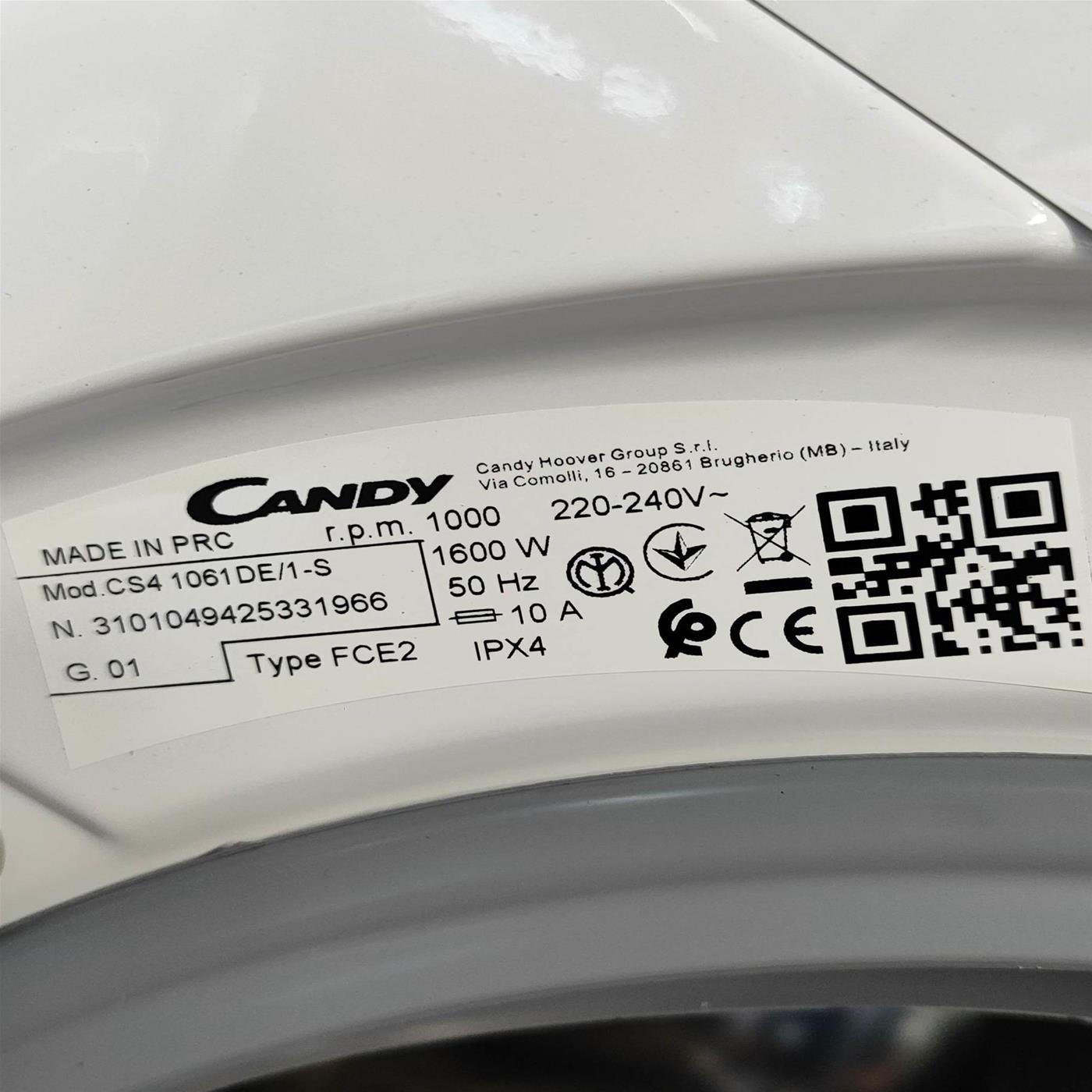 Lavatrice Candy Smart CS4 1061DE/1-S 6 Kg
