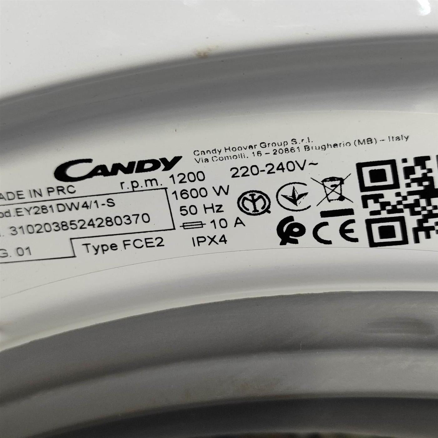 Lavatrice slim Candy EY281DW4/1-S 8 Kg
