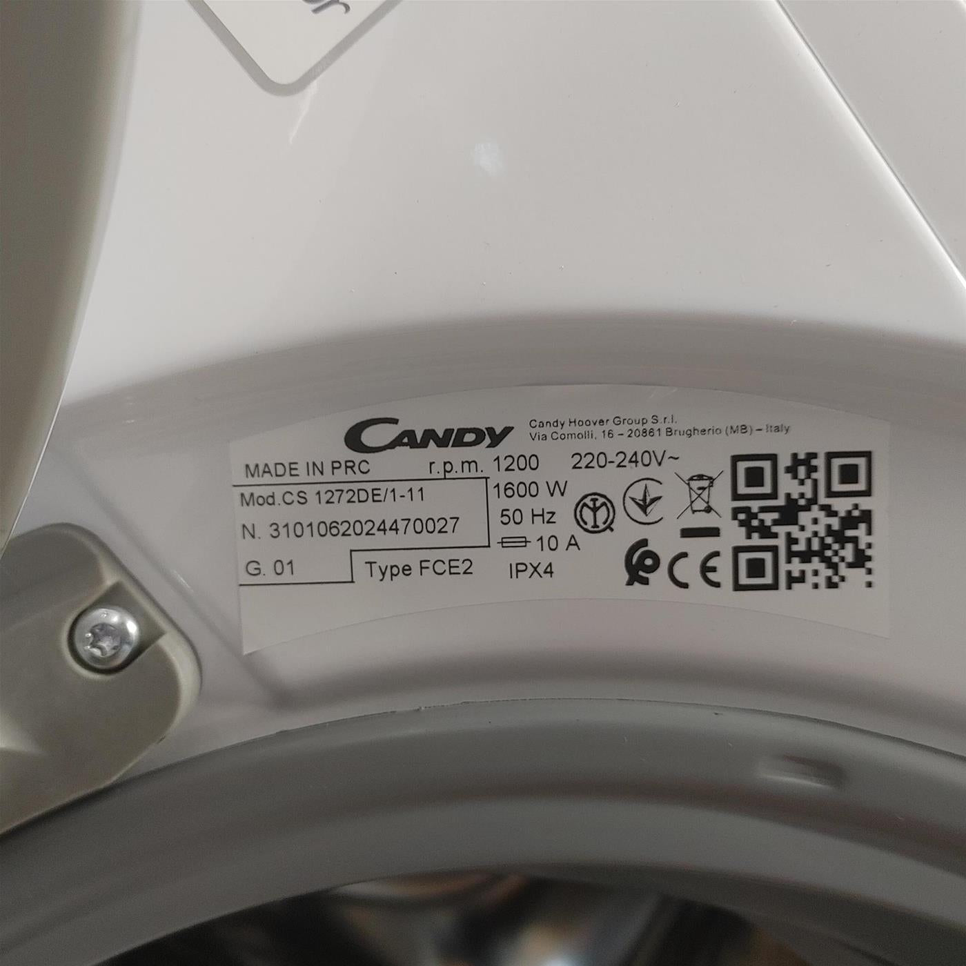Lavatrice Candy Smart CS 1272DE/1-11 Wi-Fi 7 Kg
