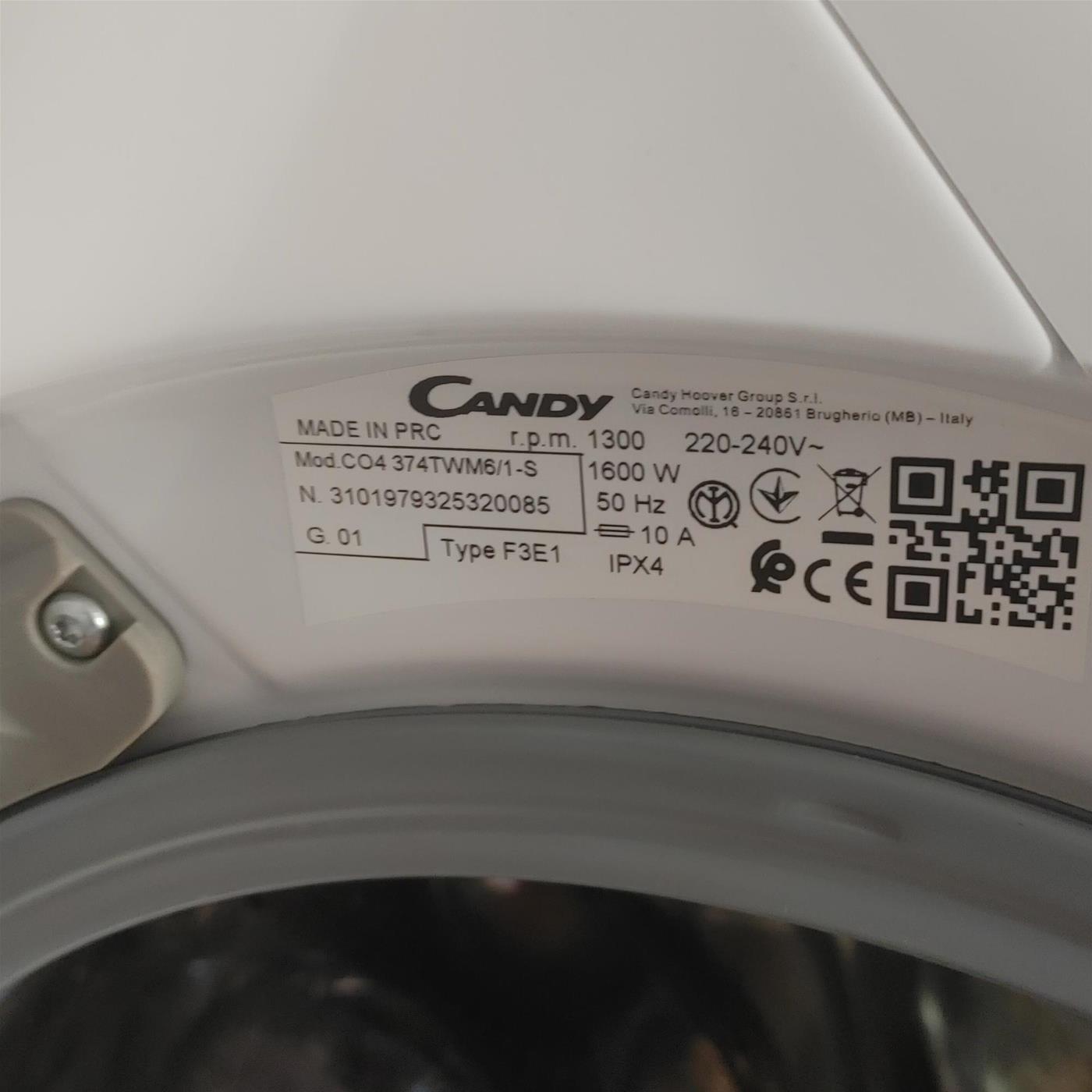 Lavatrice Slim Candy Smart Pro Inverter CO4 374TWM6/1-S Wi-Fi Classe A 7 Kg