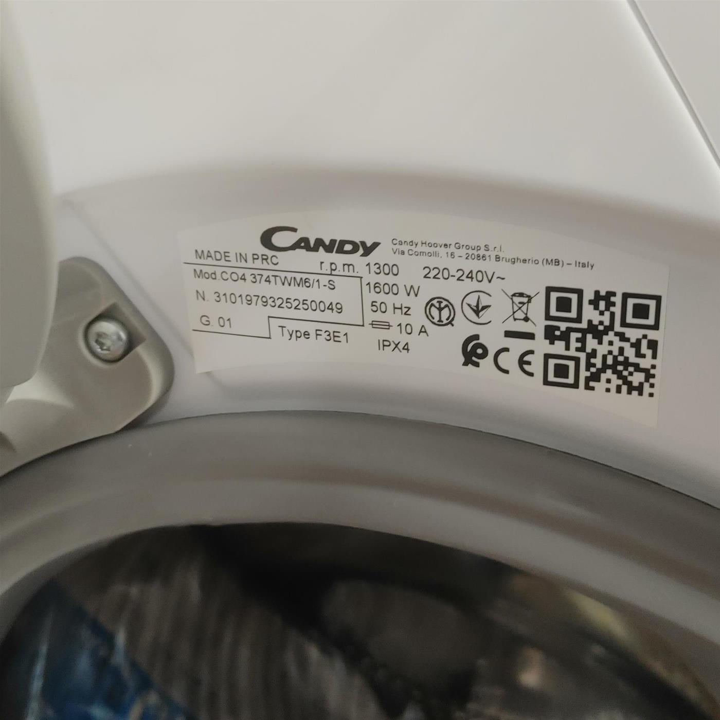 Lavatrice Slim Candy Smart Pro Inverter CO4 374TWM6/1-S Wi-Fi Classe A 7 Kg
