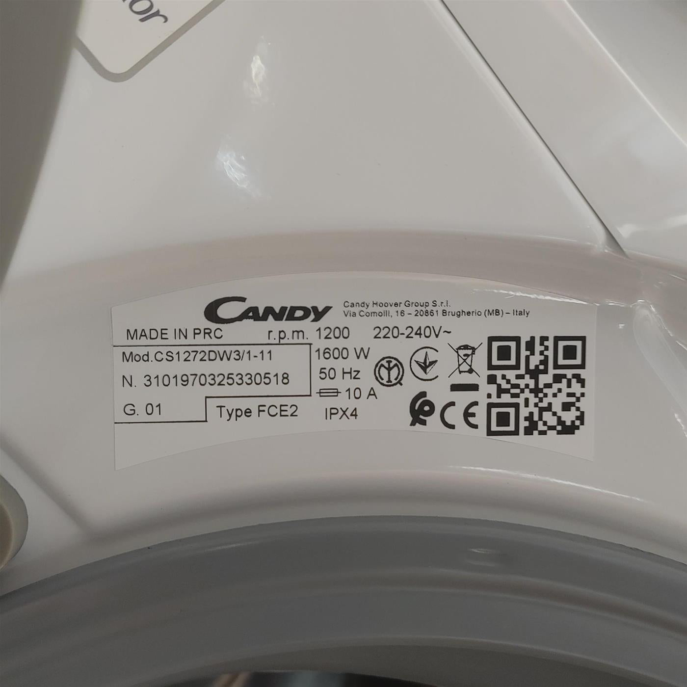 Lavatrice Candy Smart CS1272DW3/1-11  Wi-Fi 7 Kg