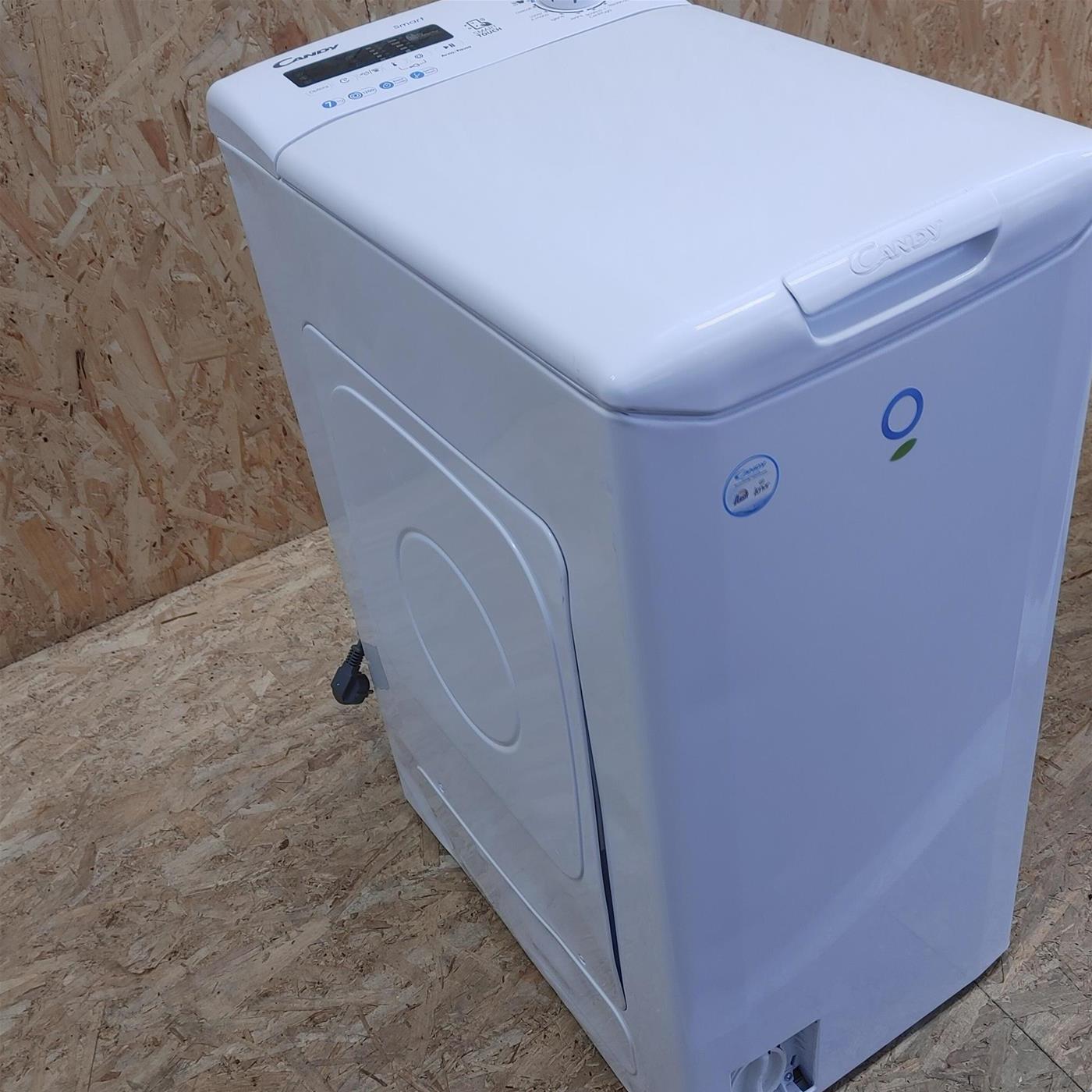 Candy Smart CSTG 272DE/1-11 lavatrice Caricamento dall'alto 7 kg 1200 Giri/min F Bianco