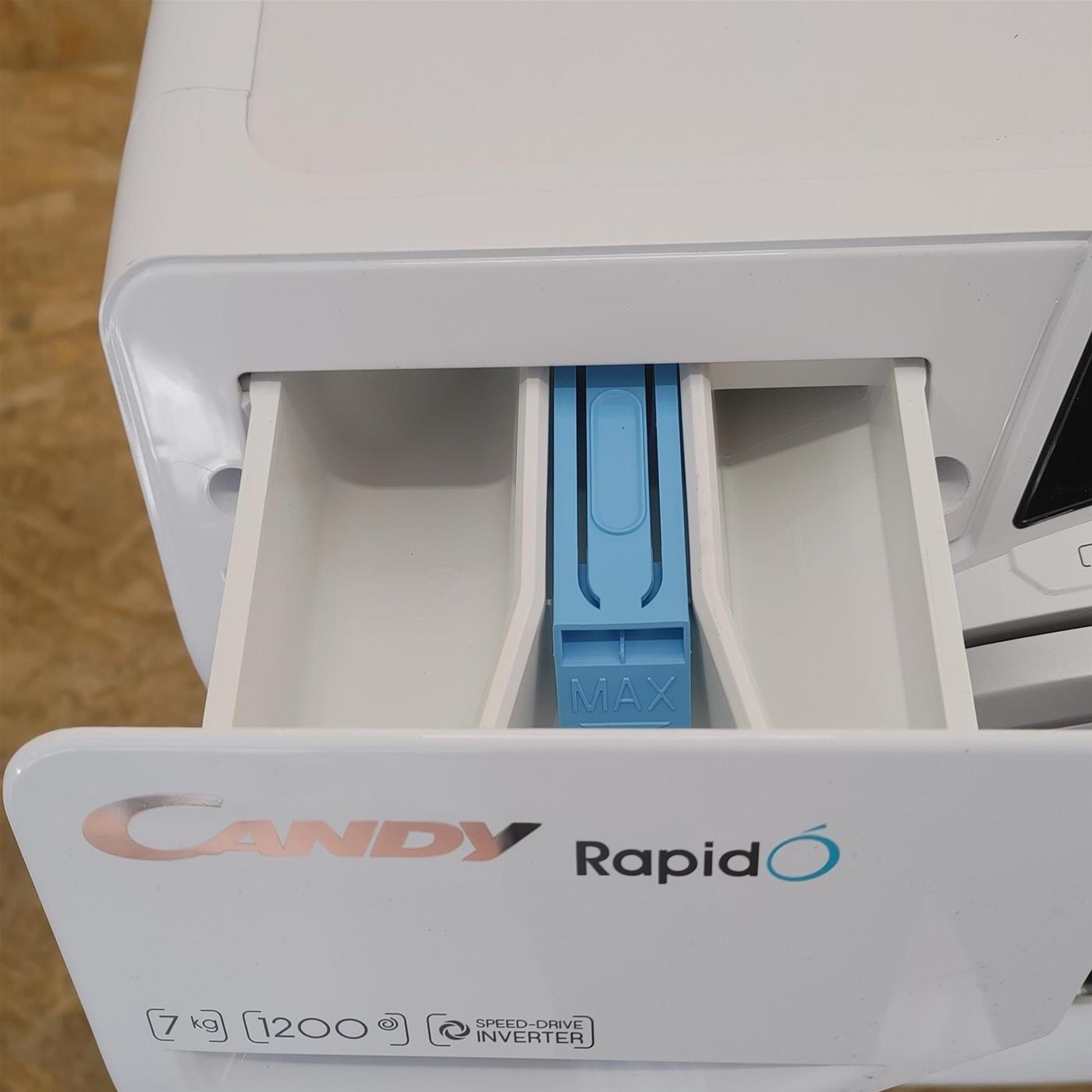 Candy RapidÓ RO41274DWMSE/1-S lavatrice Caricamento frontale 7 kg 1200 Giri/min A Bianco