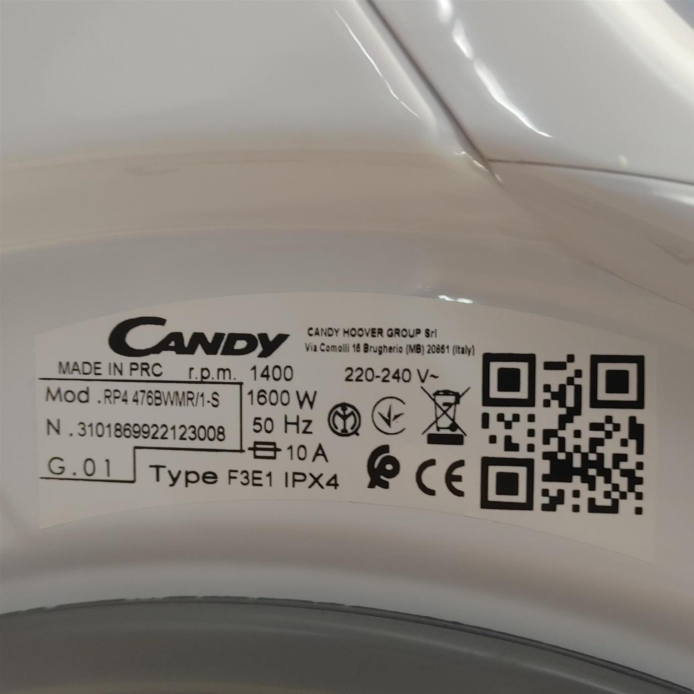 Candy RP4476BWMR/1-S Lavatrice 7Kg