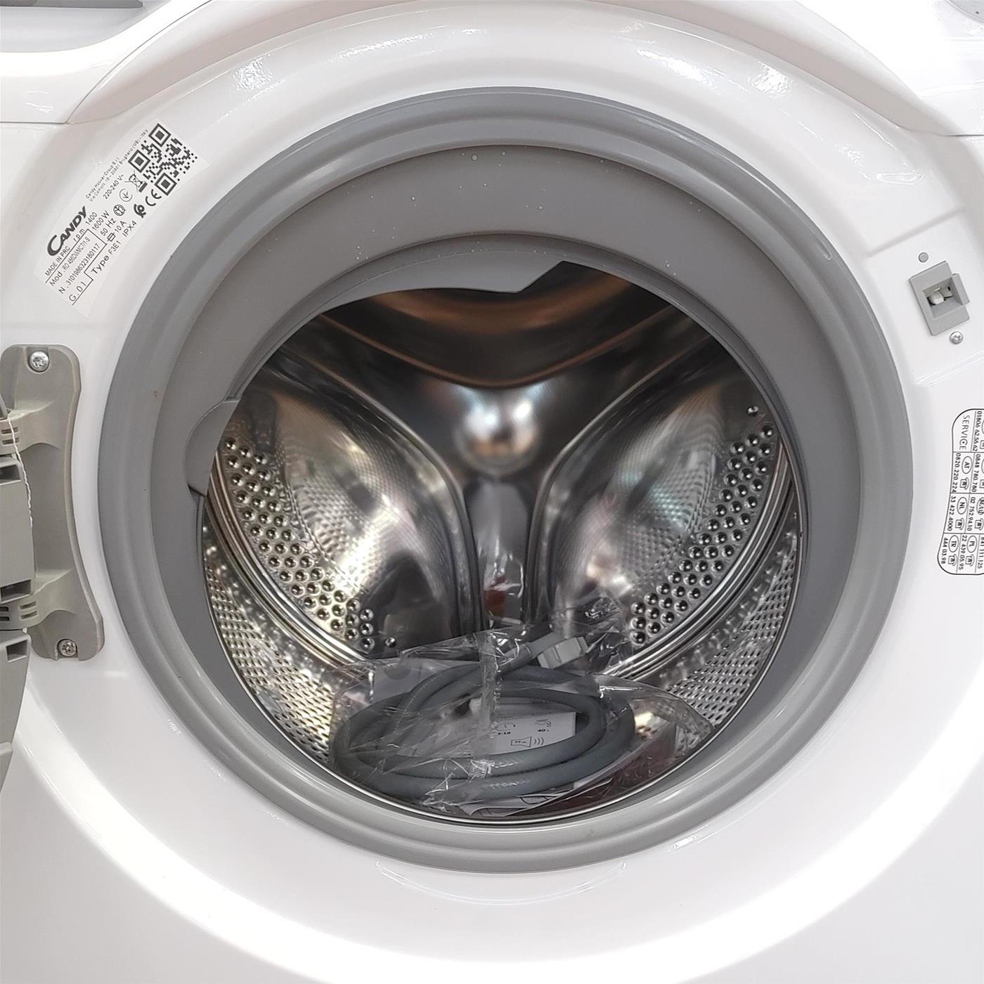 CANDY RO 486DWMC7/1-S LAVATRICE, Caricamento frontale, 8 kg, 53 cm, Classe A