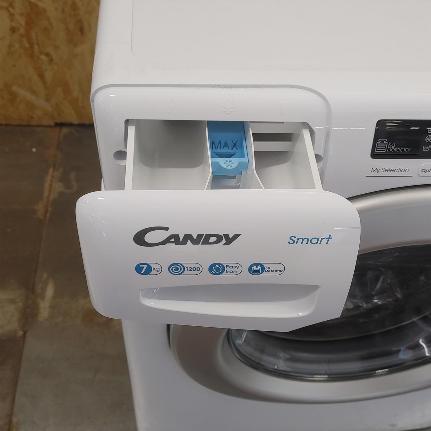 Lavatrice Candy Smart CSS41272DWSE-11 Caricamento frontale 7 kg 1200 Giri/min Bianco