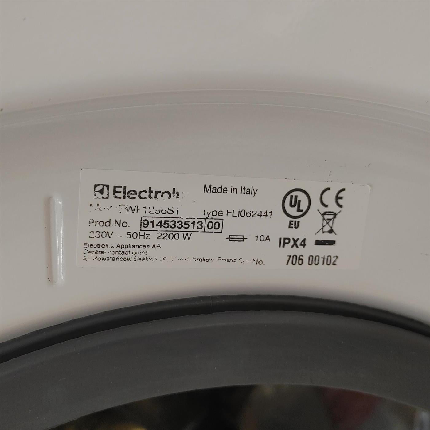Lavatrice Electrolux EWF 1296 ST Carica frontale 9 kg 1200 Giri/min Bianco