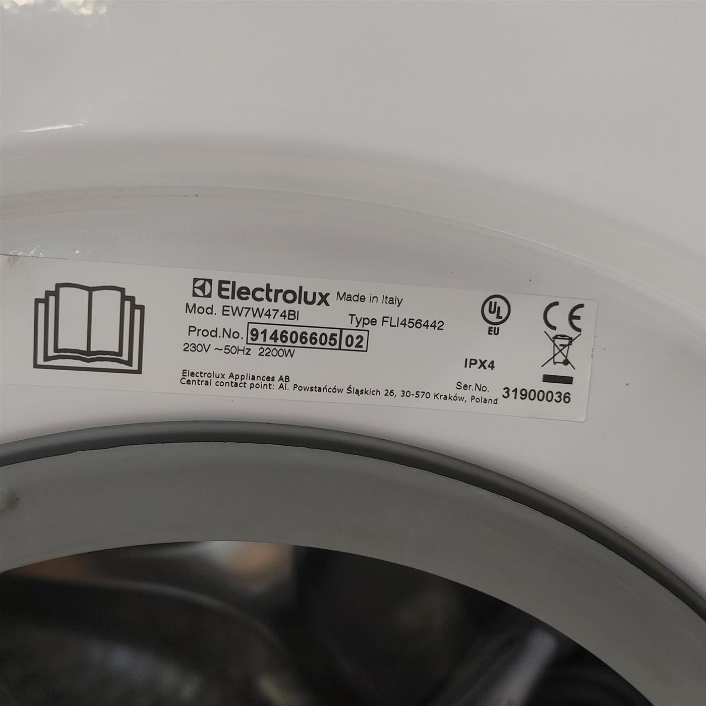 Lavasciuga Electrolux EW7W474BI da incasso 7/4 Kg