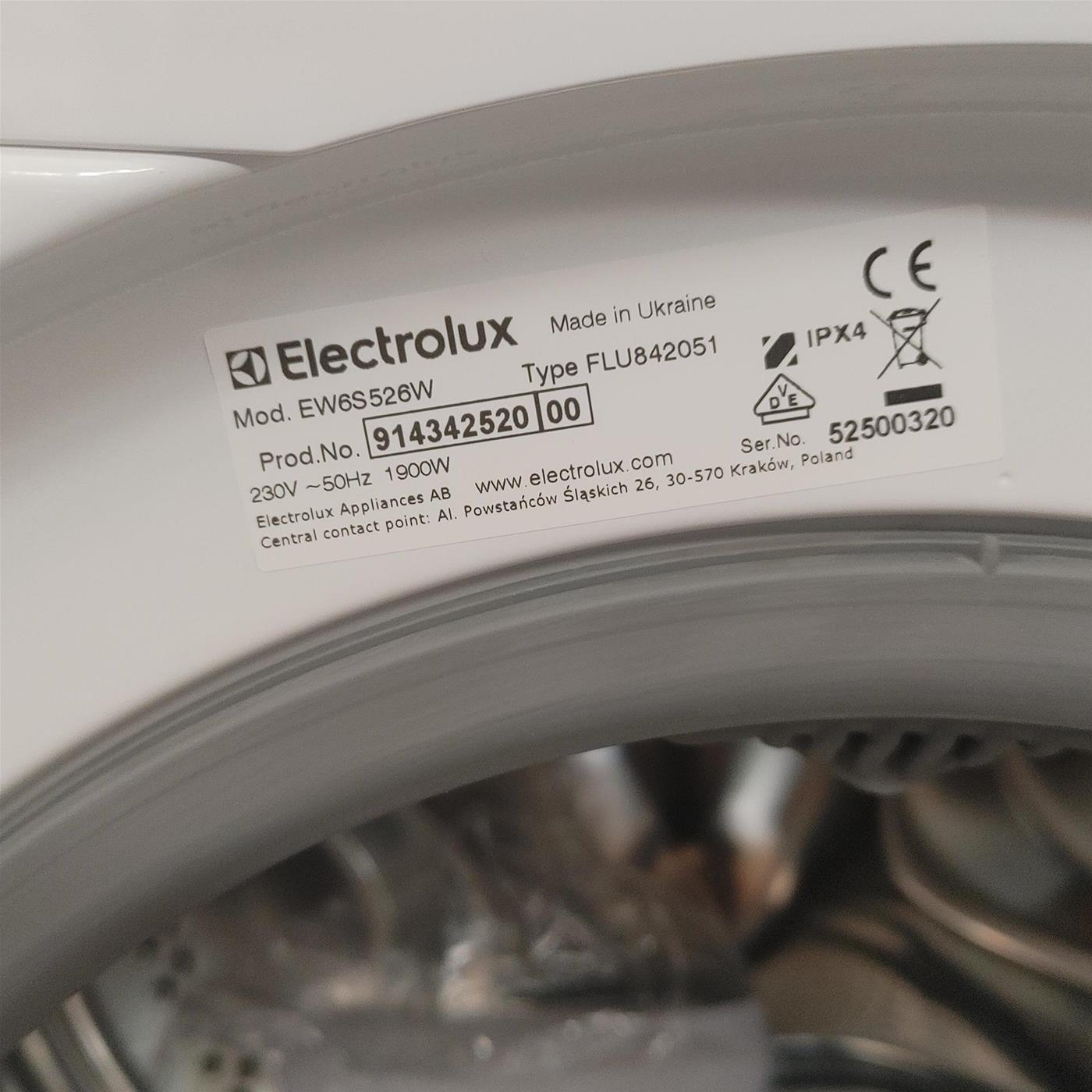 Lavatrice Electrolux SensiCare 600 EW6S526W 6 Kg