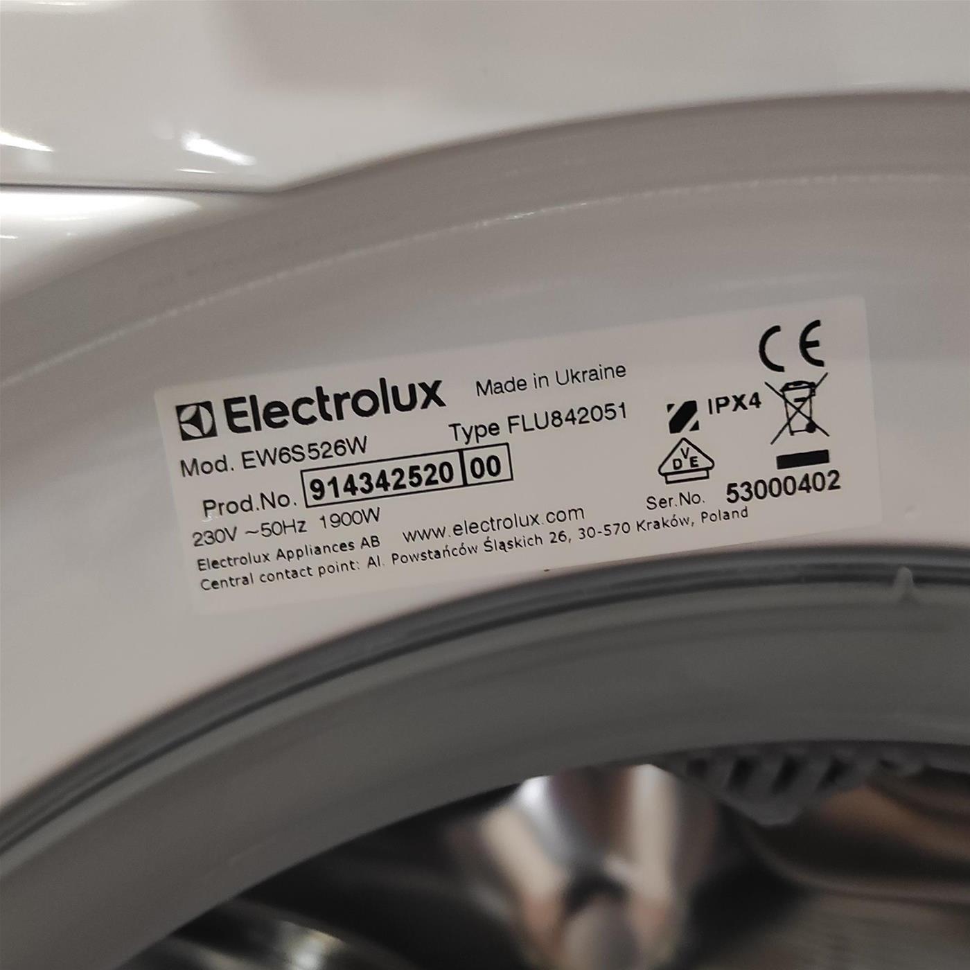 Lavatrice Electrolux SensiCare 600 EW6S526W 6 kg