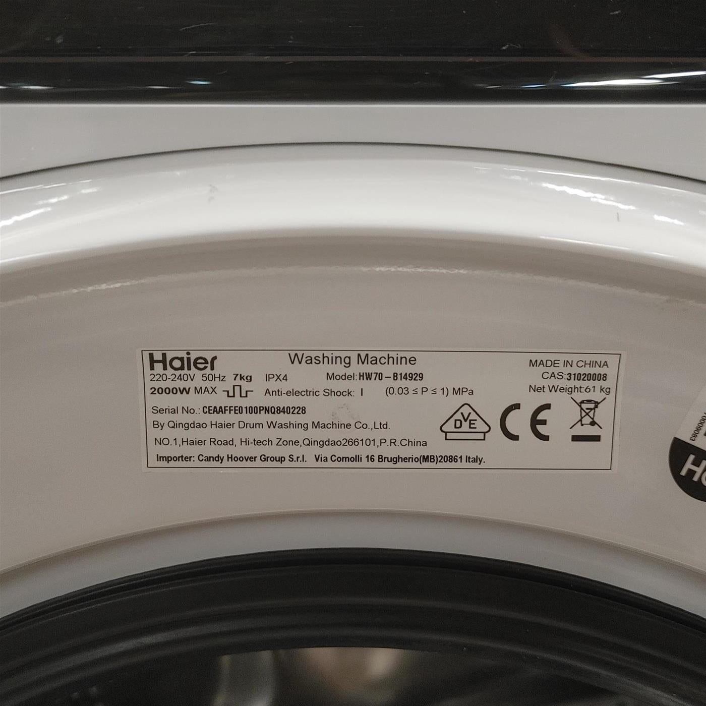Lavatrice Haier HW70-B14929 7 Kg