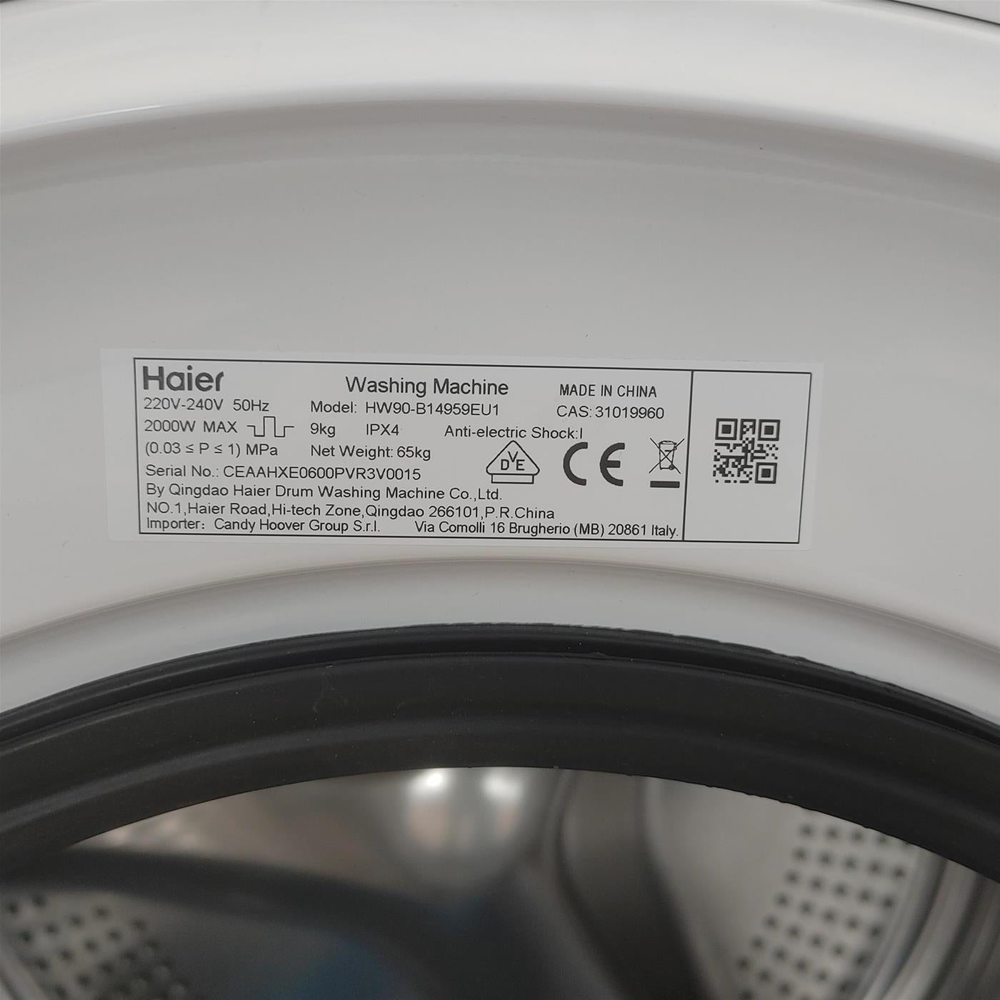 Lavatrice Haier I-Pro Serie 5 HW90-B14959EU1IT Wi-Fi Classe A 9 Kg