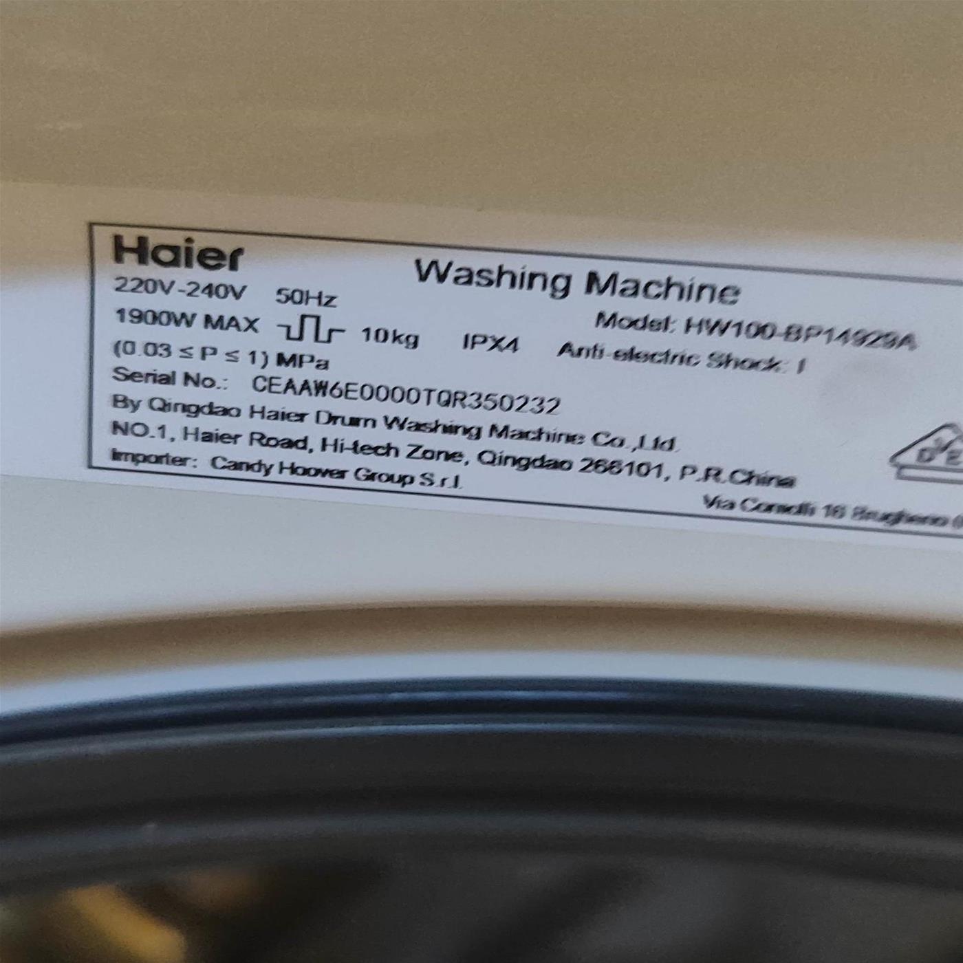 Lavatrice Haier I-Pro Serie 1 HW100-BP14929A-S Classe A 10 Kg