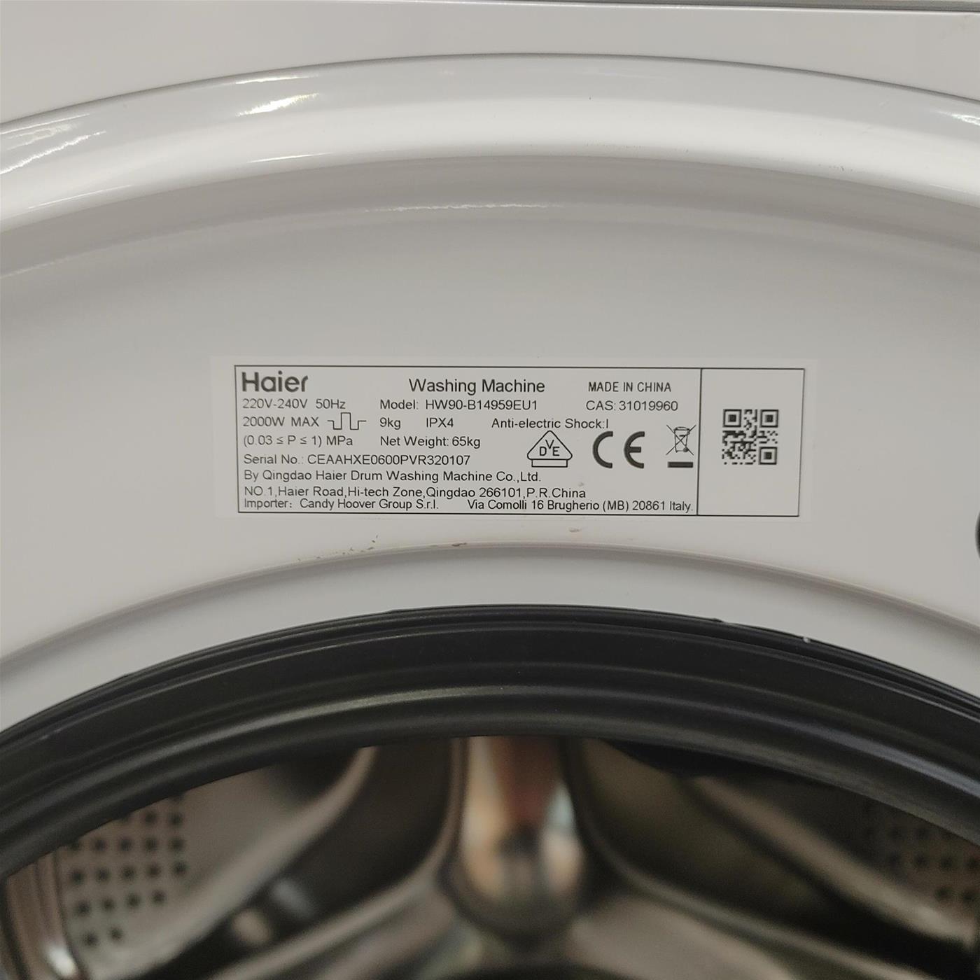 Lavatrice Haier I-Pro Serie 5 HW90-B14959EU1IT Wi-Fi Classe A 9 Kg