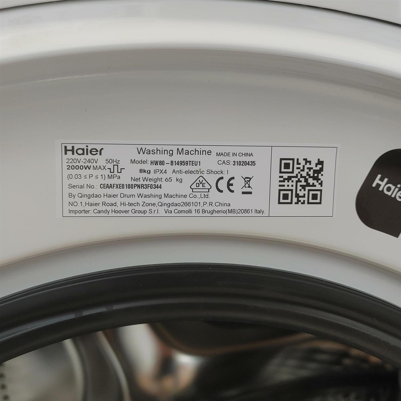 Lavatrice Slim Haier I-Pro Series 7 HW80-B14979-IT Classe A 8 Kg