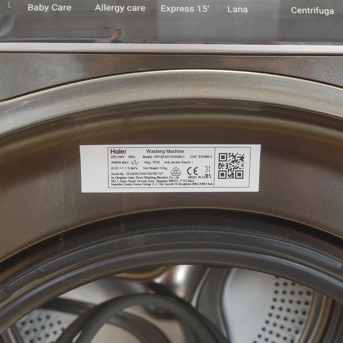 Lavatrice Haier I-Pro Series 7 Plus HW100-BD14IGIS8U1 10 Kg