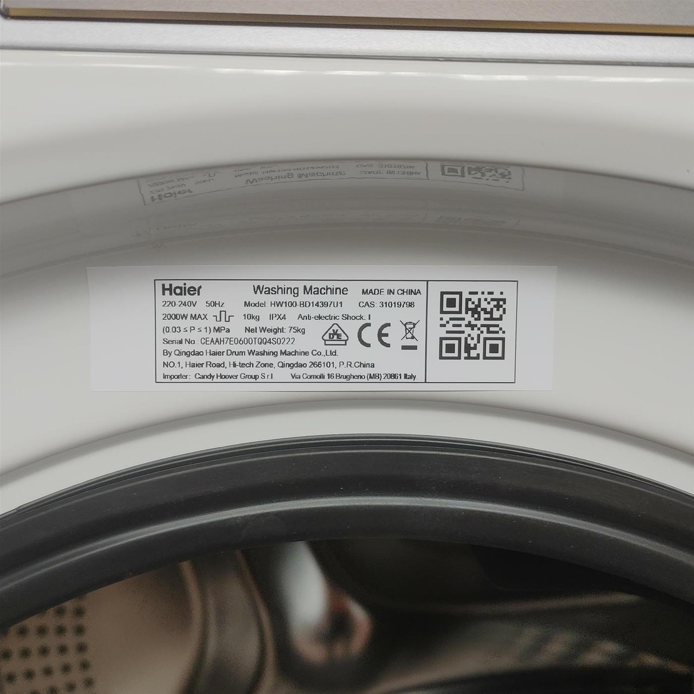 Lavatrice Haier I-Pro Series 7 Plus HW100-BD14979U1 10 Kg