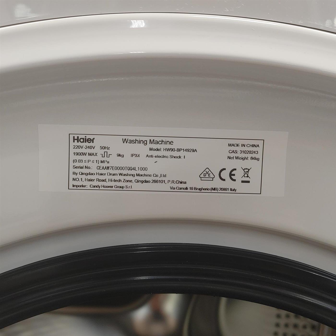 Lavatrice Haier HW90-BP14929A-S 9 Kg