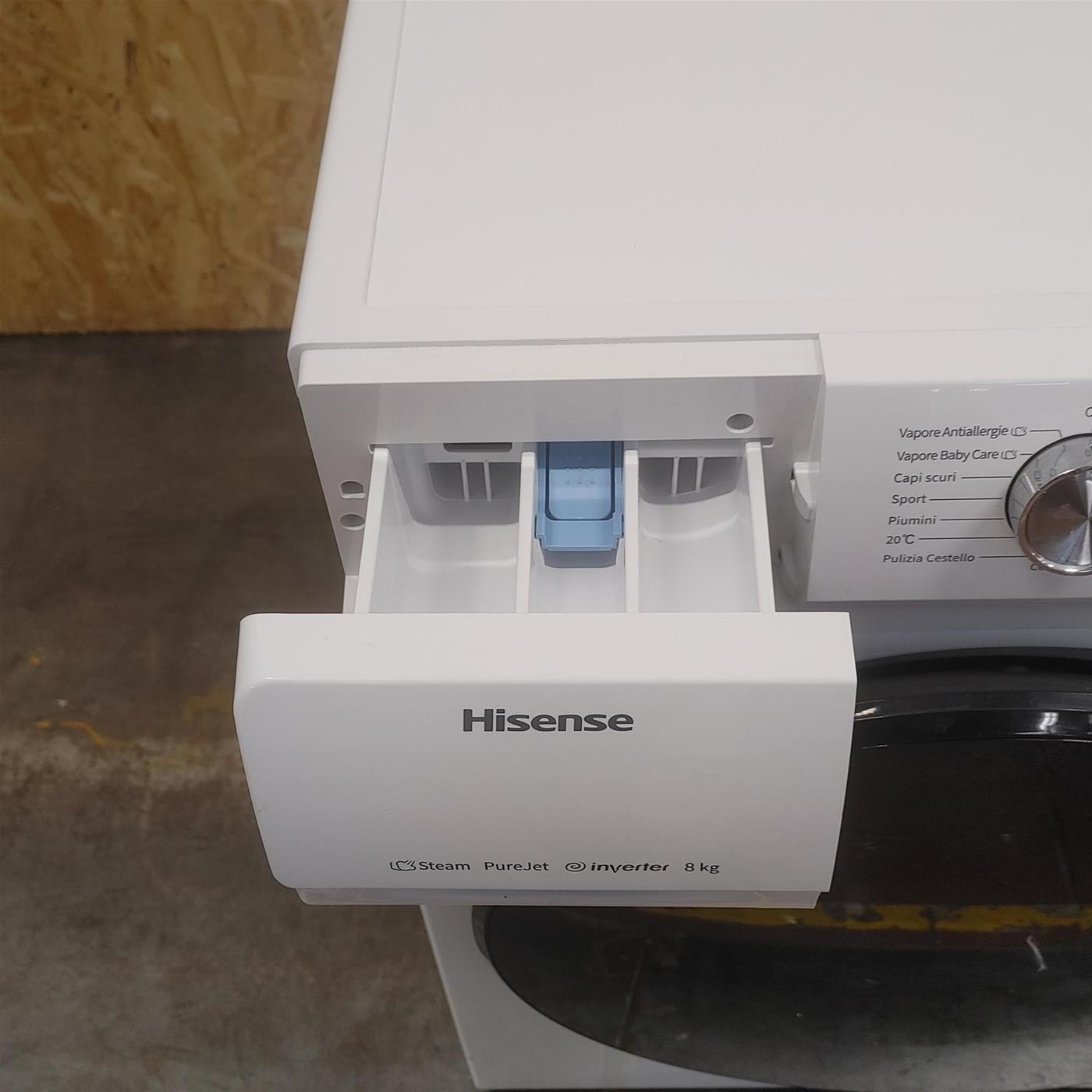 Lavatrice Hisense WFQA8014EVJM  Classe A Motore Inverter 8 Kg