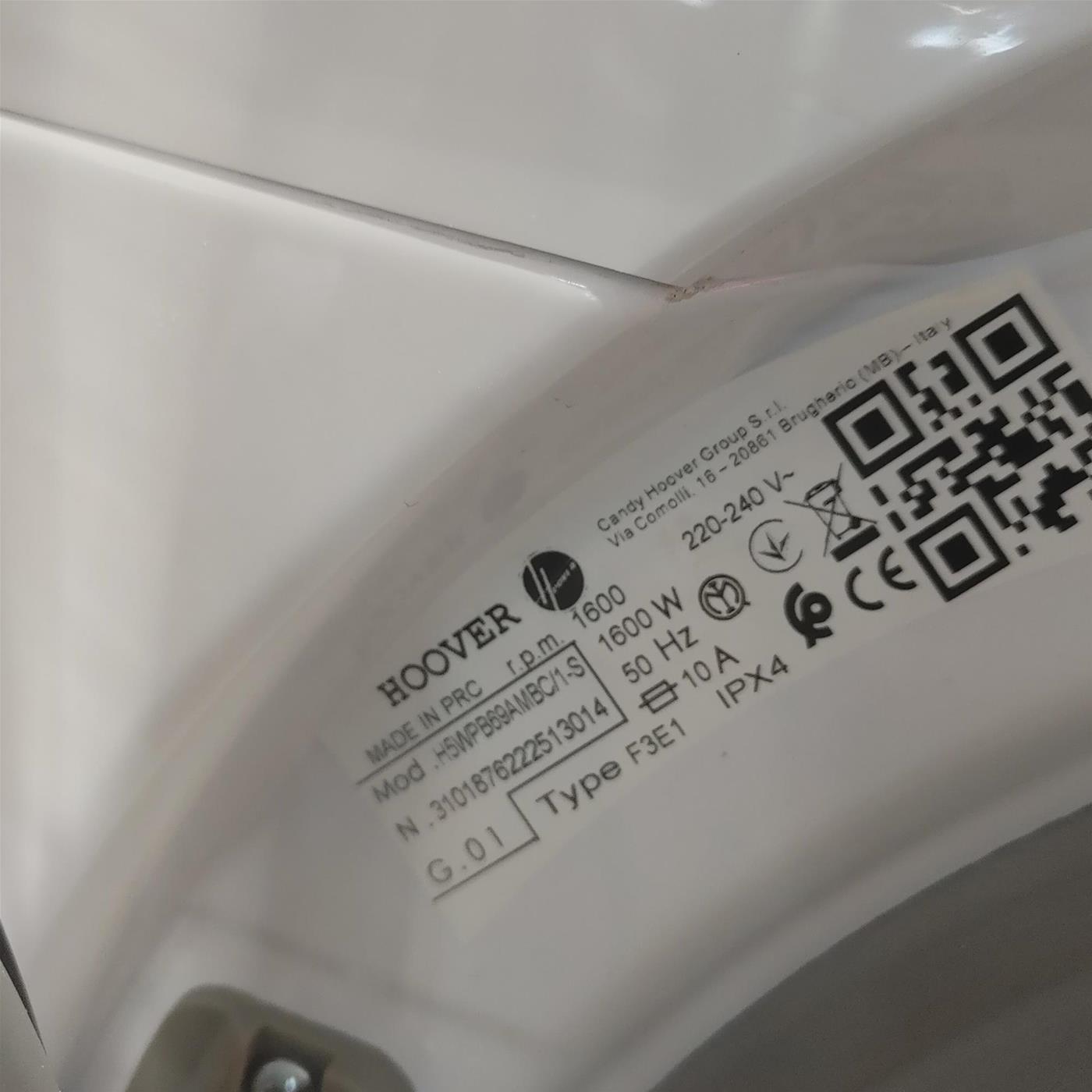 Lavatrice Hoover H-WASH 550 H5WPB69AMBC/1-S 9 Kg