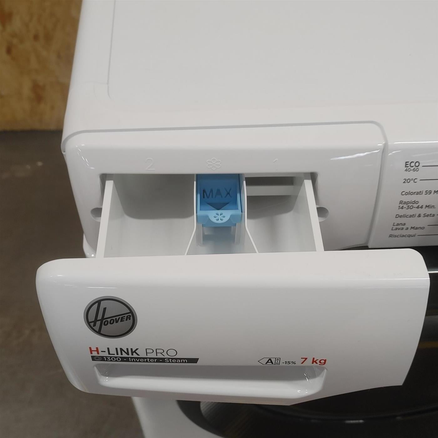 Lavatrice Slim Hoover H-LINK PRO HPS4374DAMB7-11 7 Kg