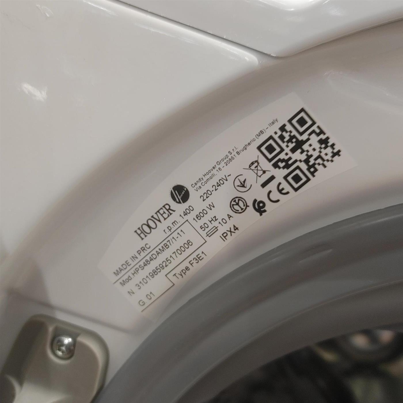 Lavatrice Hoover LINK PRO HPS484DAMB7/1-11 Classe A 8 Kg