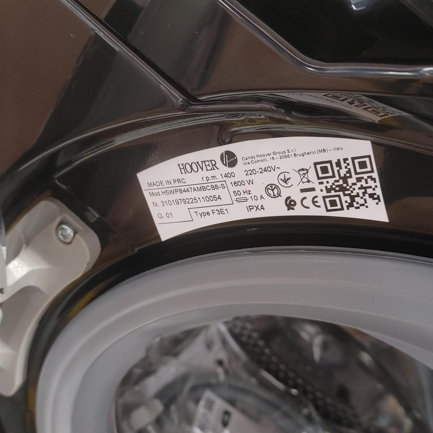 Lavatrice Slim Hoover H-WASH 550 H5WPB447AMBCB8-S Classe A 7 Kg