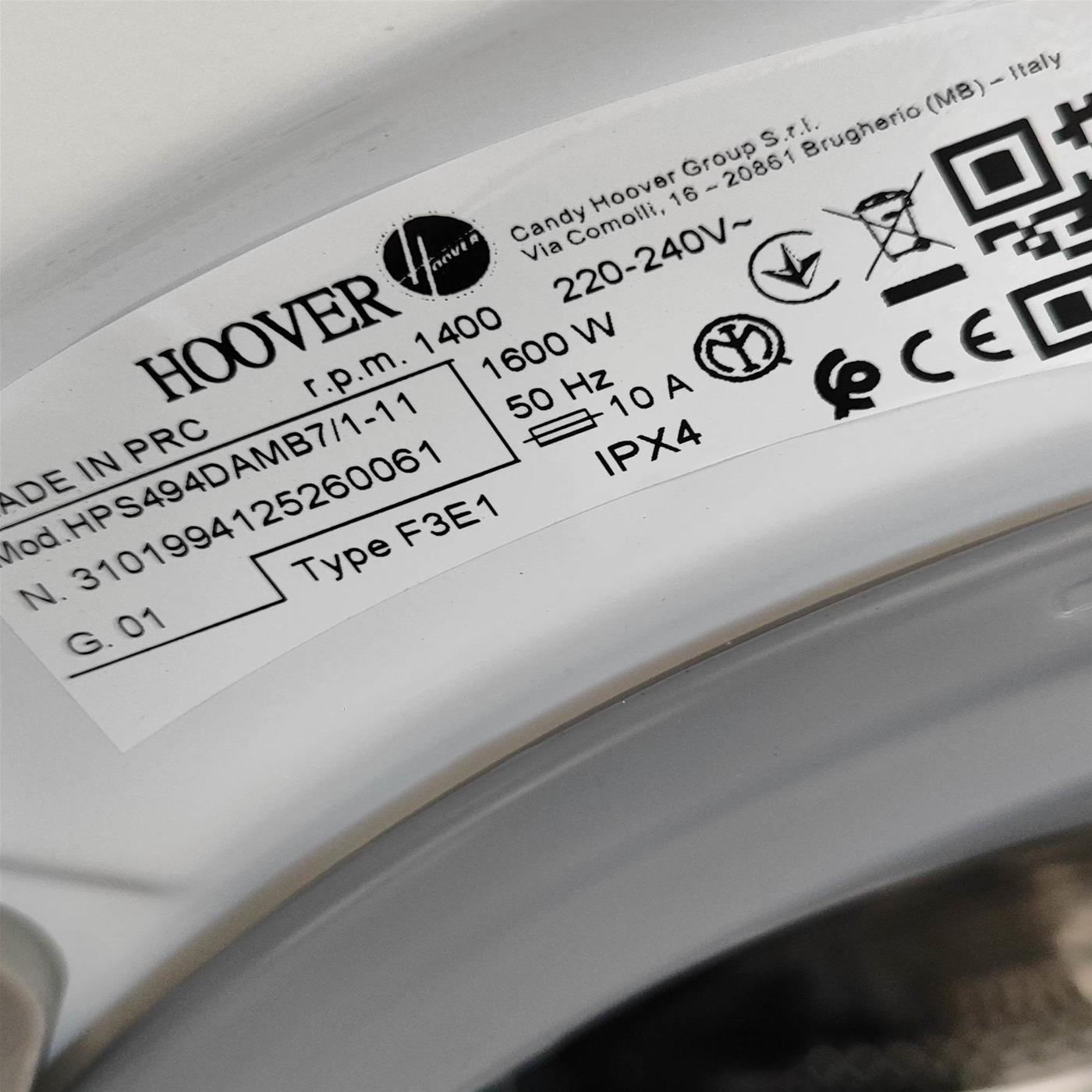 Lavatrice Hoover LINK PRO HPS494DAMB7/1-11 Classe A 9 Kg