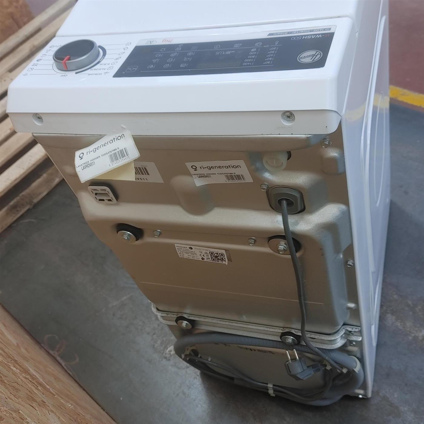 Lavatrice Hoover THOS476TM5-S Classe A Inverter, Vapore, Wi-Fi 7 Kg