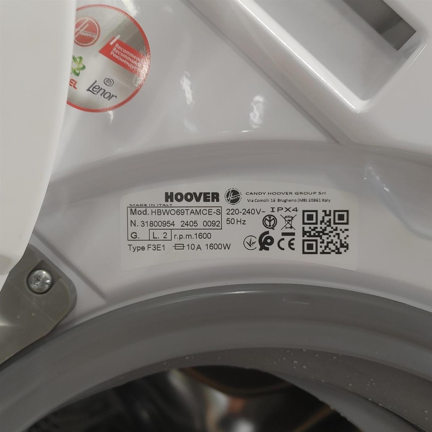 Lavatrice Hoover H-WASH 300 PRO HBWO69TAMCE-S da incasso 9 Kg